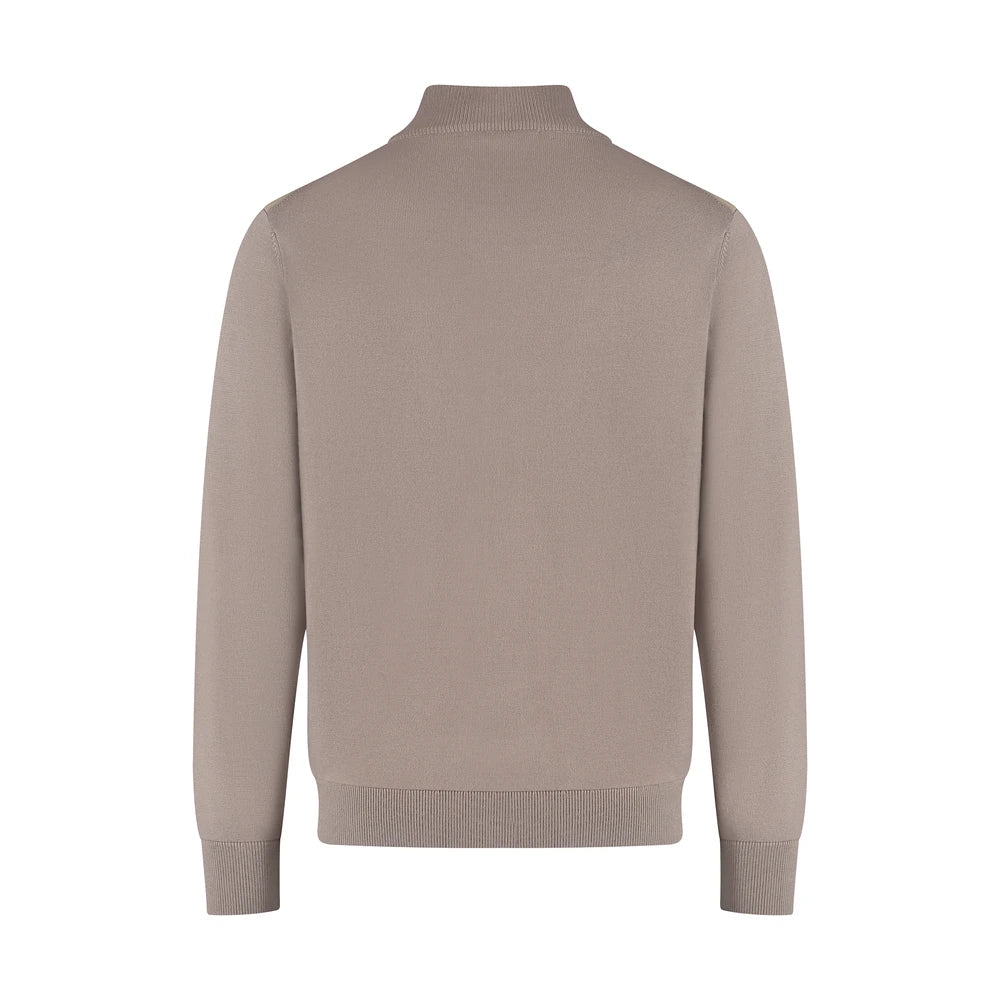 Beige sweater on a white background
