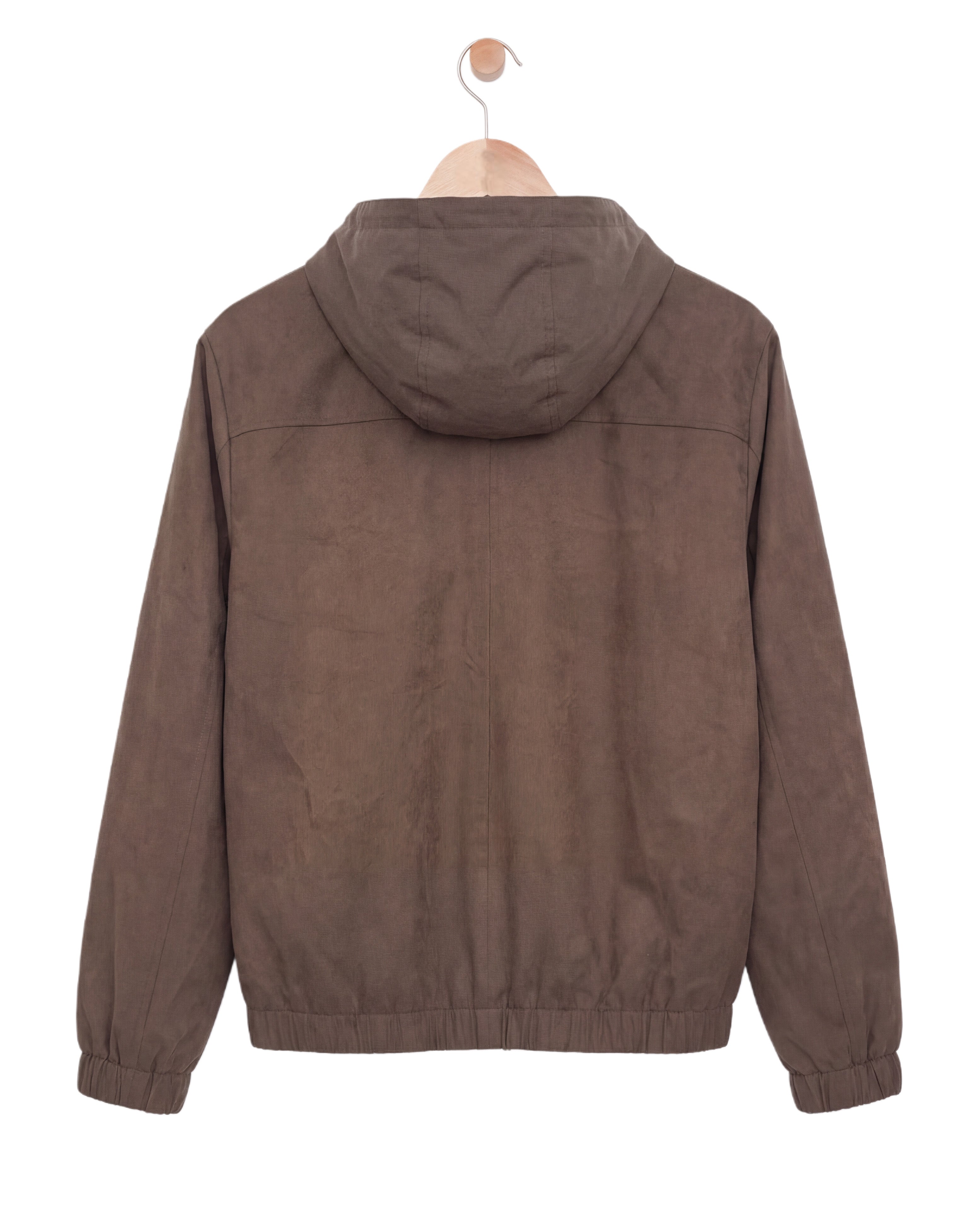 Suede Windbreaker Cognac