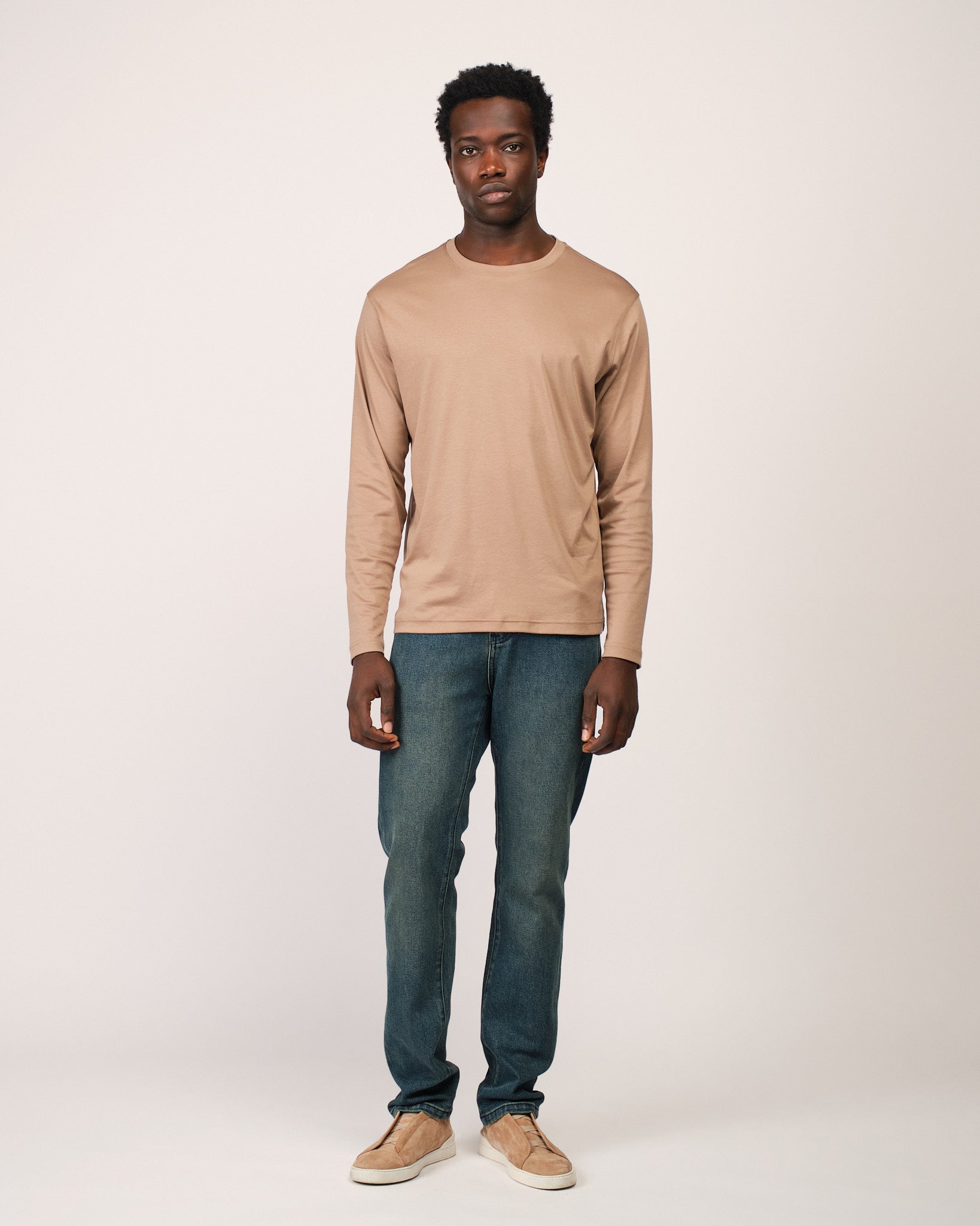Mercerized Longsleeve Beige