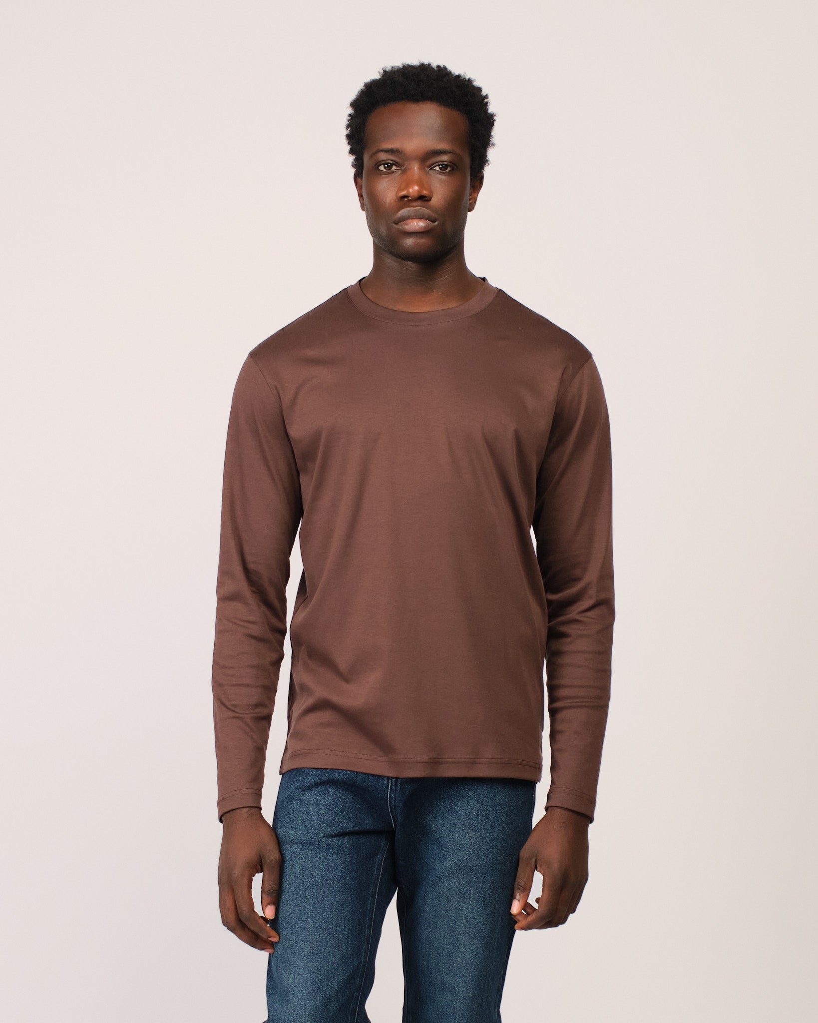 Mercerized Longsleeve Brown