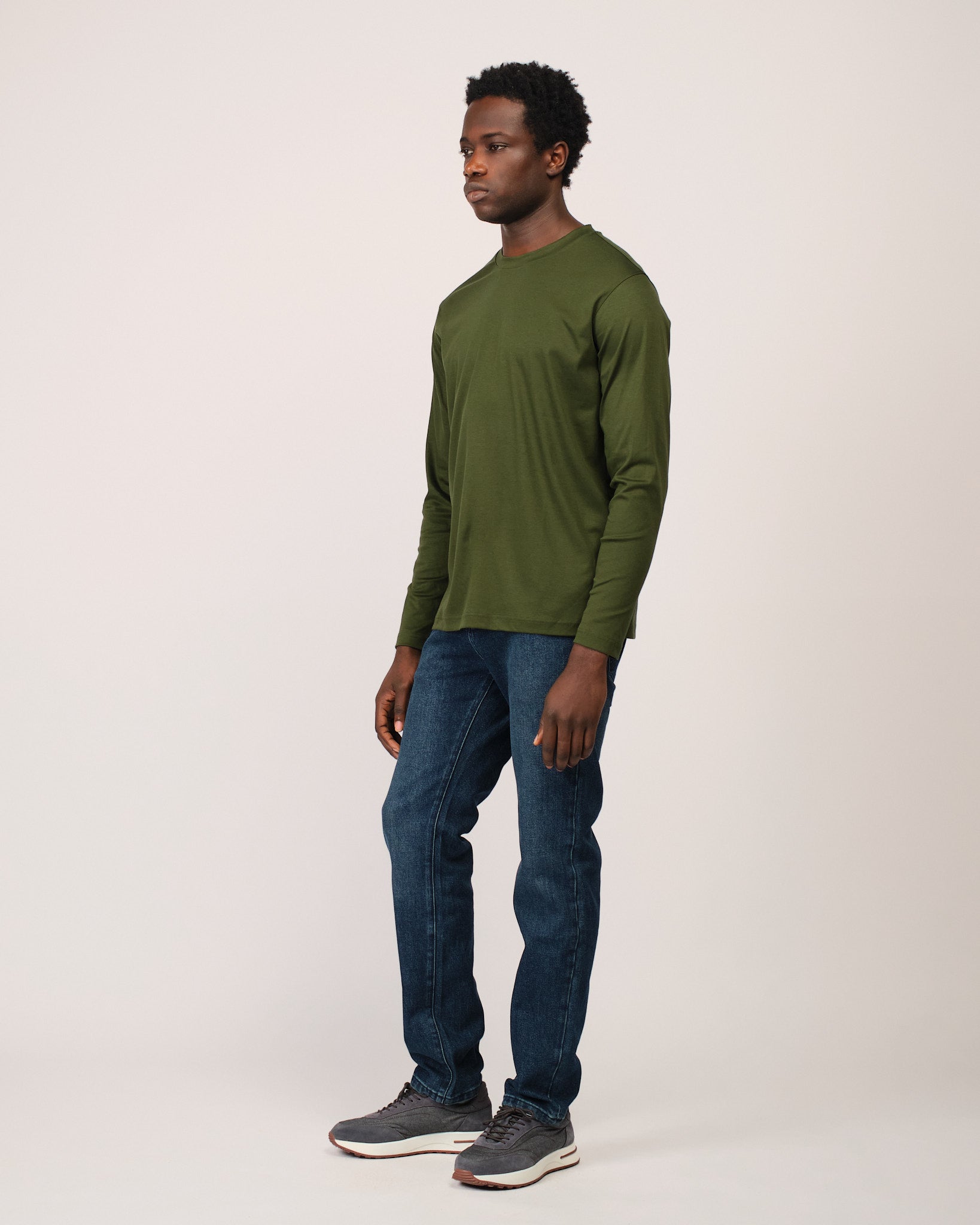 Mercerized Longsleeve Dark Green