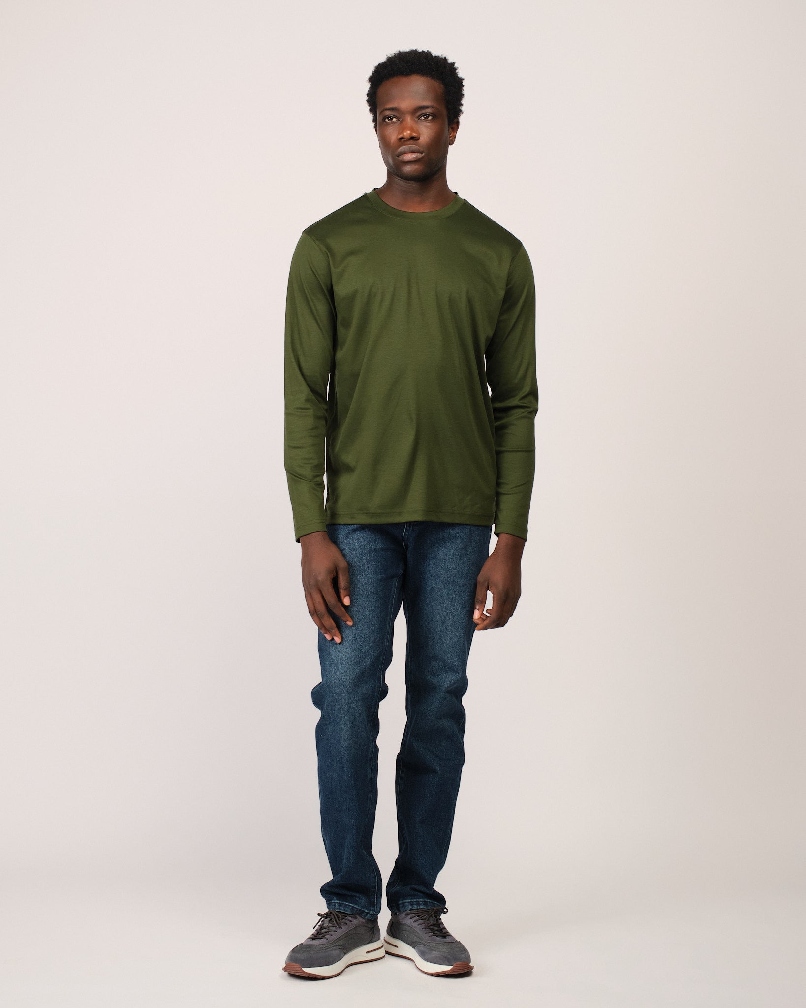 Mercerized Longsleeve Dark Green