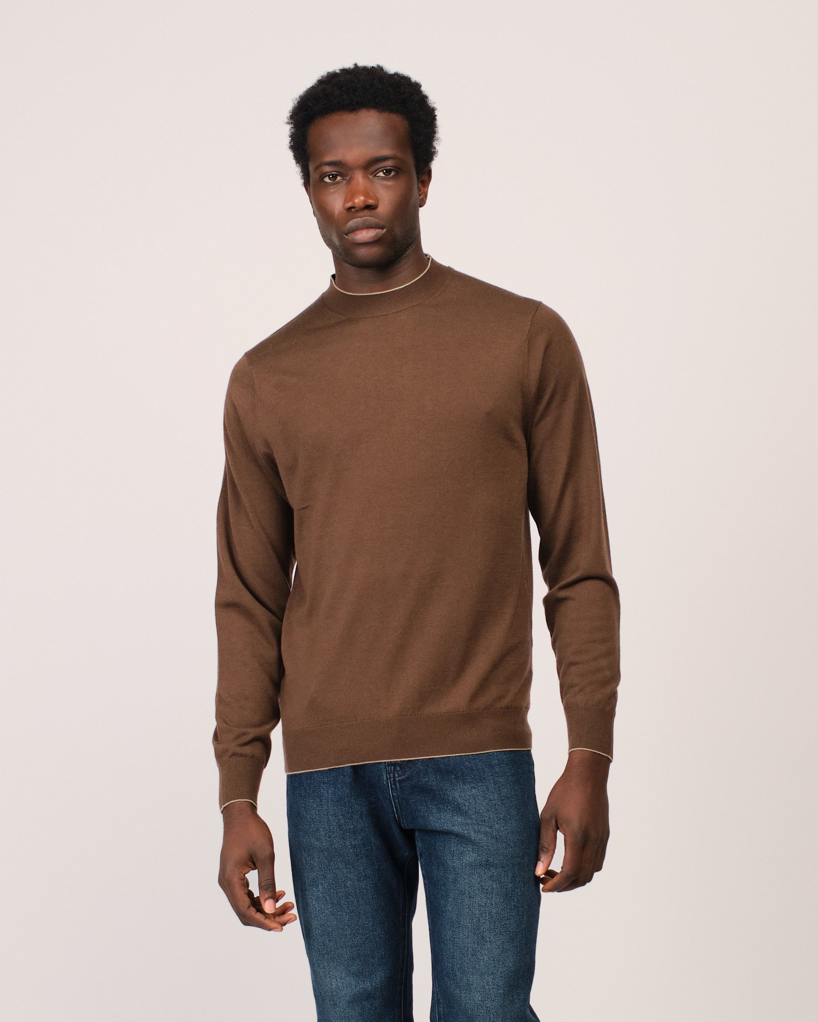 The Fine Cashmere Crewneck Brown