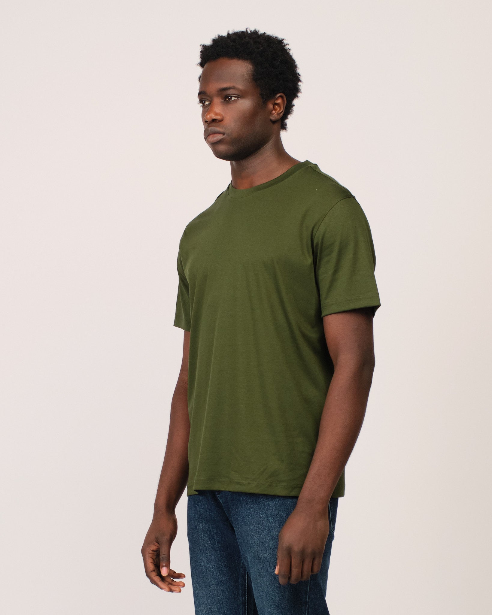 Mercerized Short Sleeve Dark Green