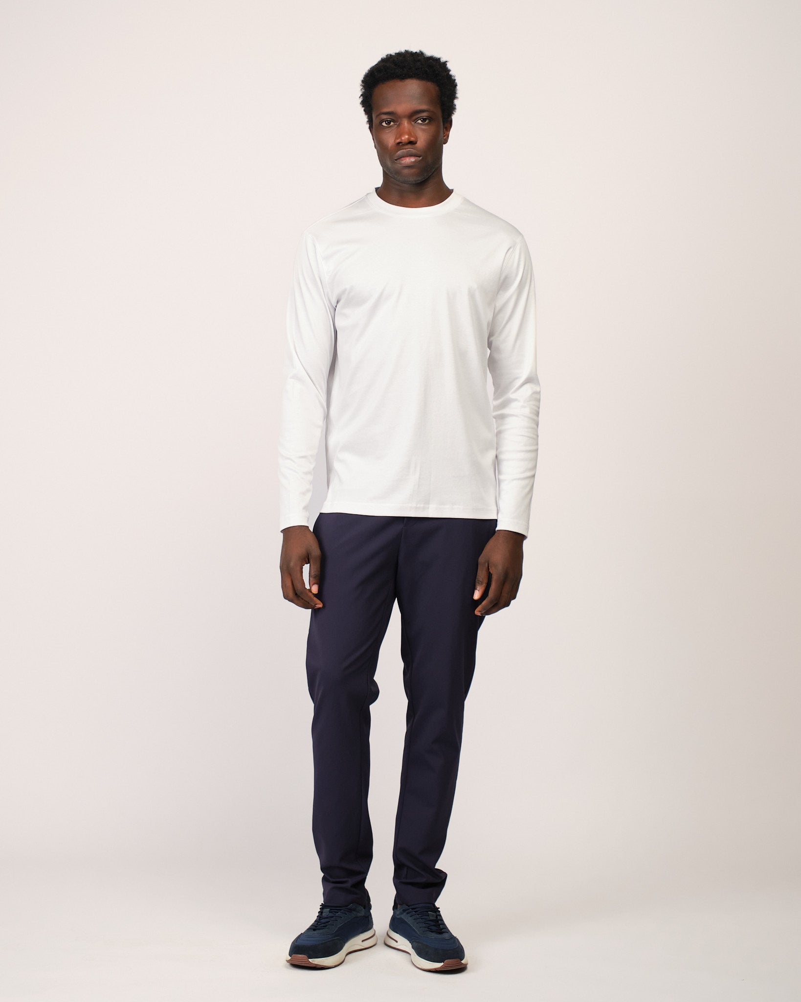 Mercerized Longsleeve White