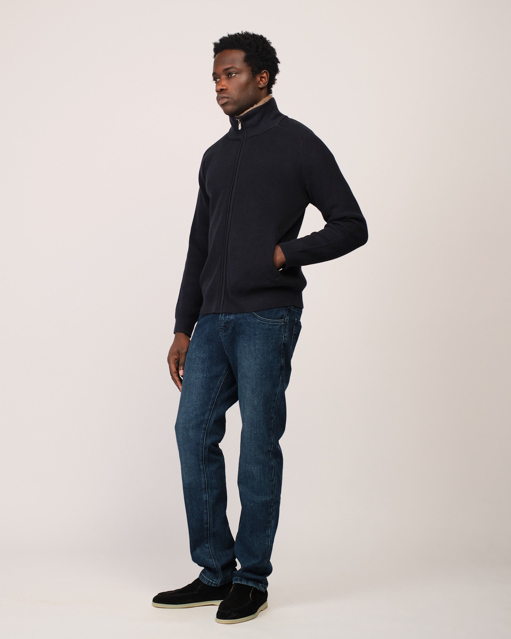 The Siberian Cardigan Navy