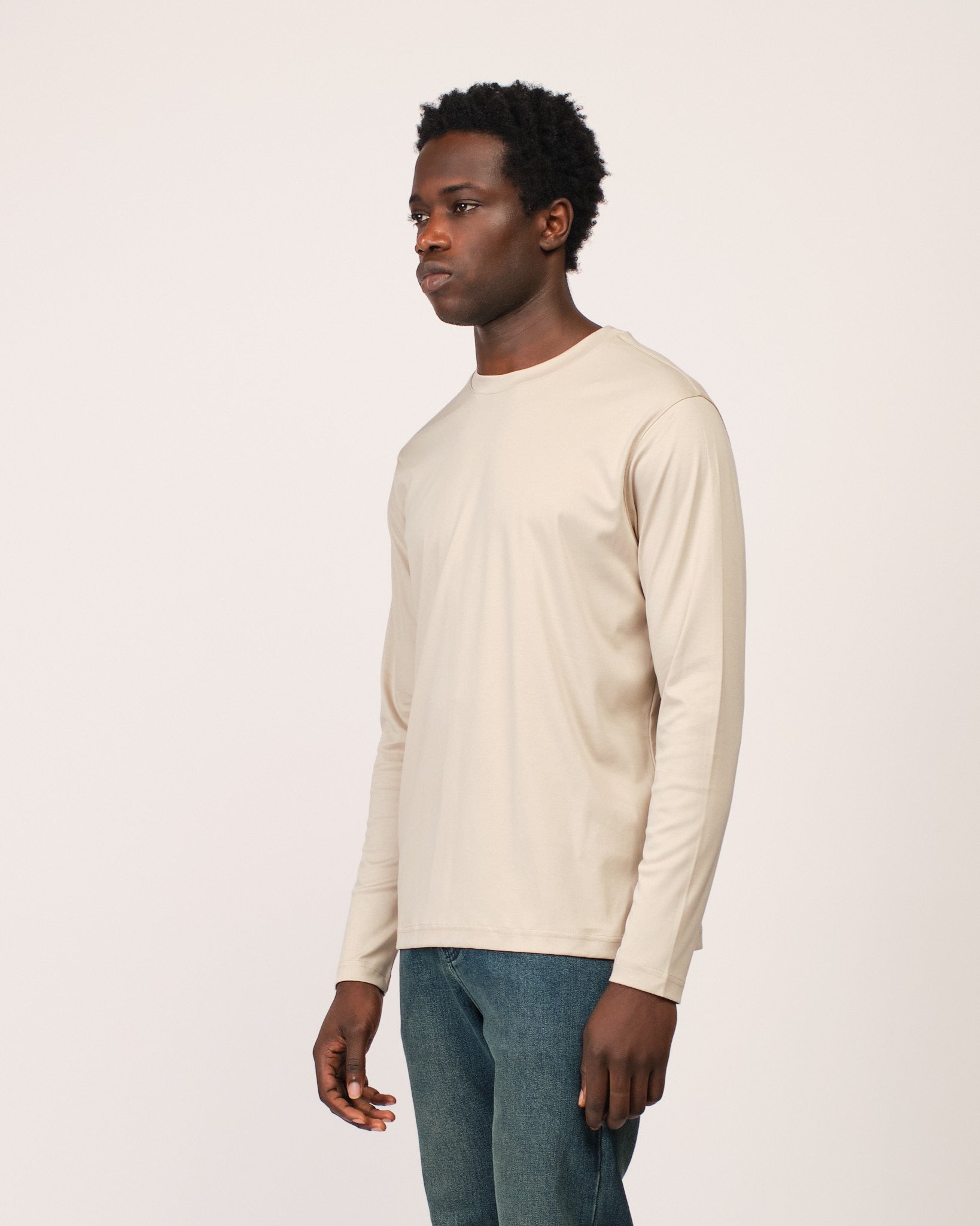 Mercerized Longsleeve Cream