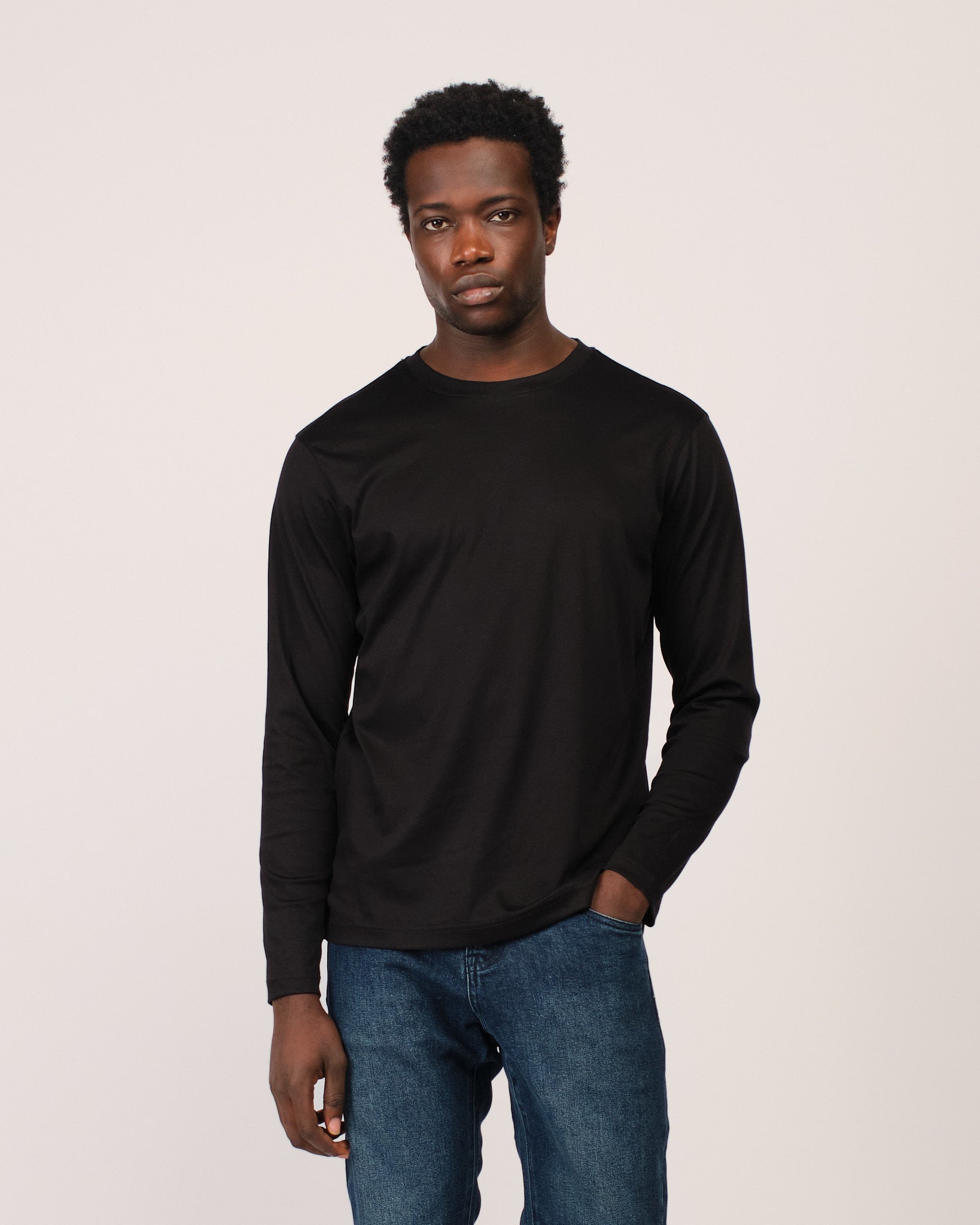 Mercerized Longsleeve Black