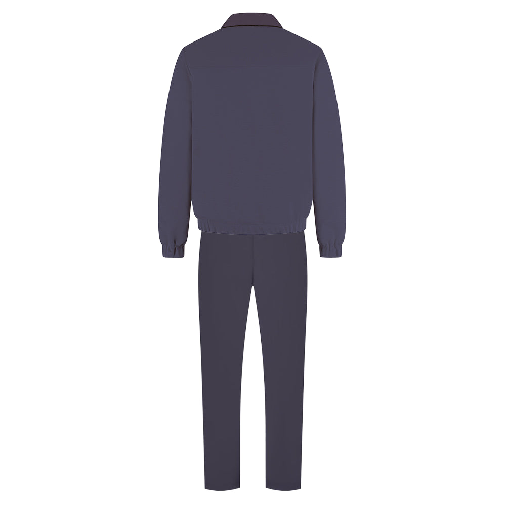 Navy tracksuit on a white background