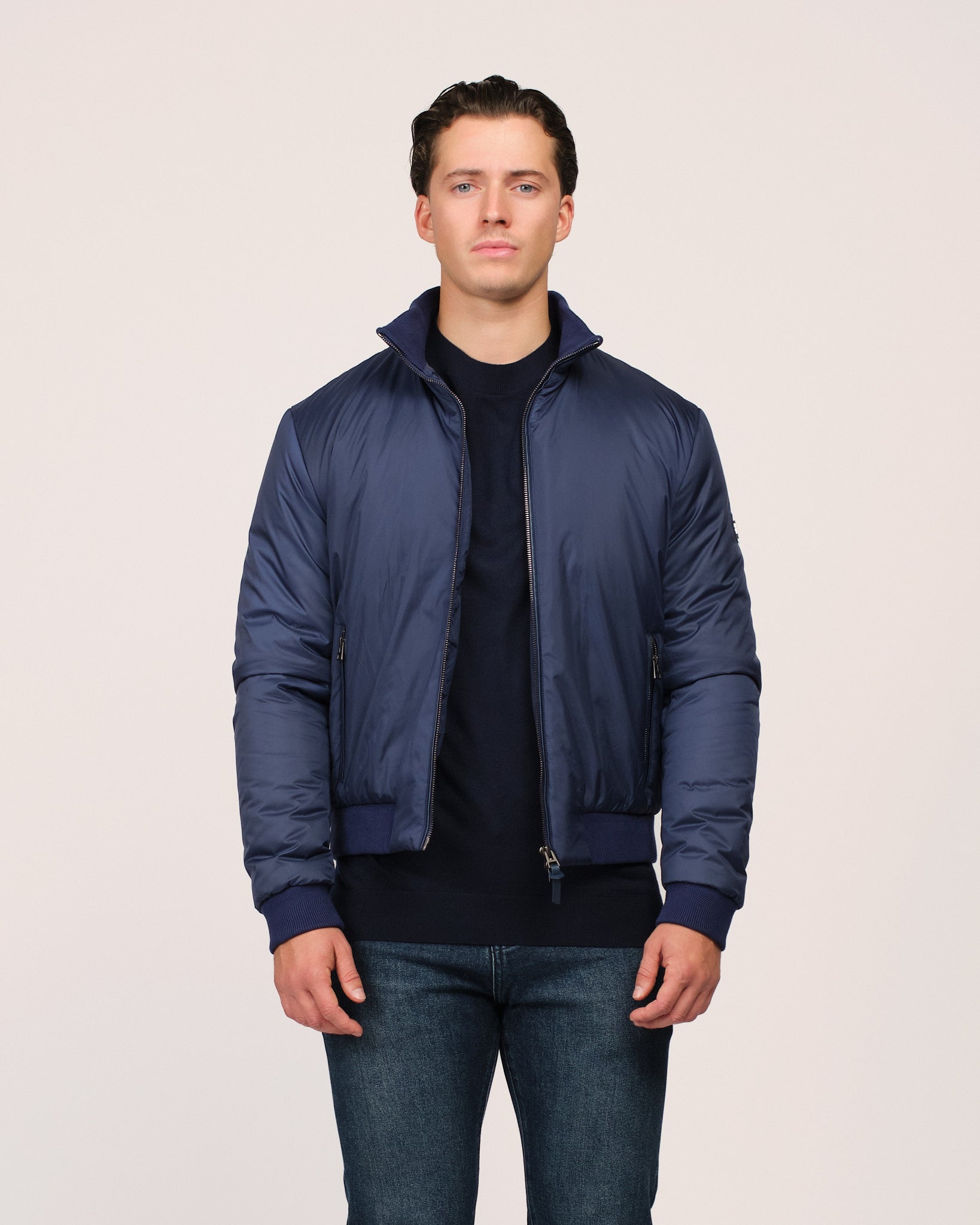 The Classic Bomber Jacket Navy