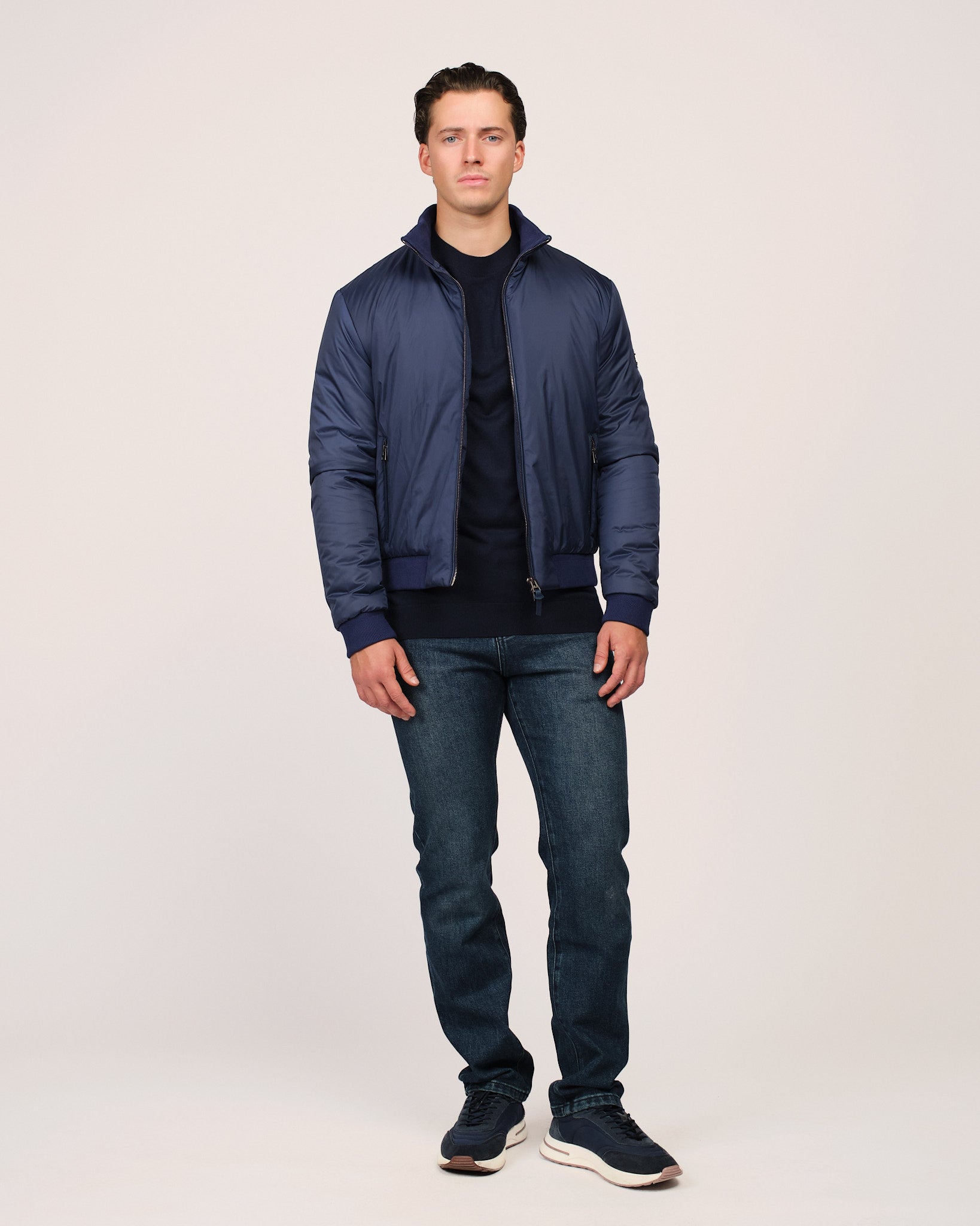 The Classic Bomber Jacket Navy