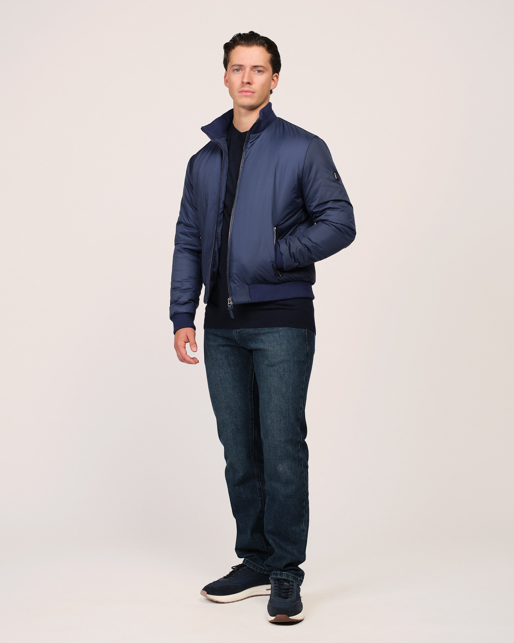 The Classic Bomber Jacket Navy
