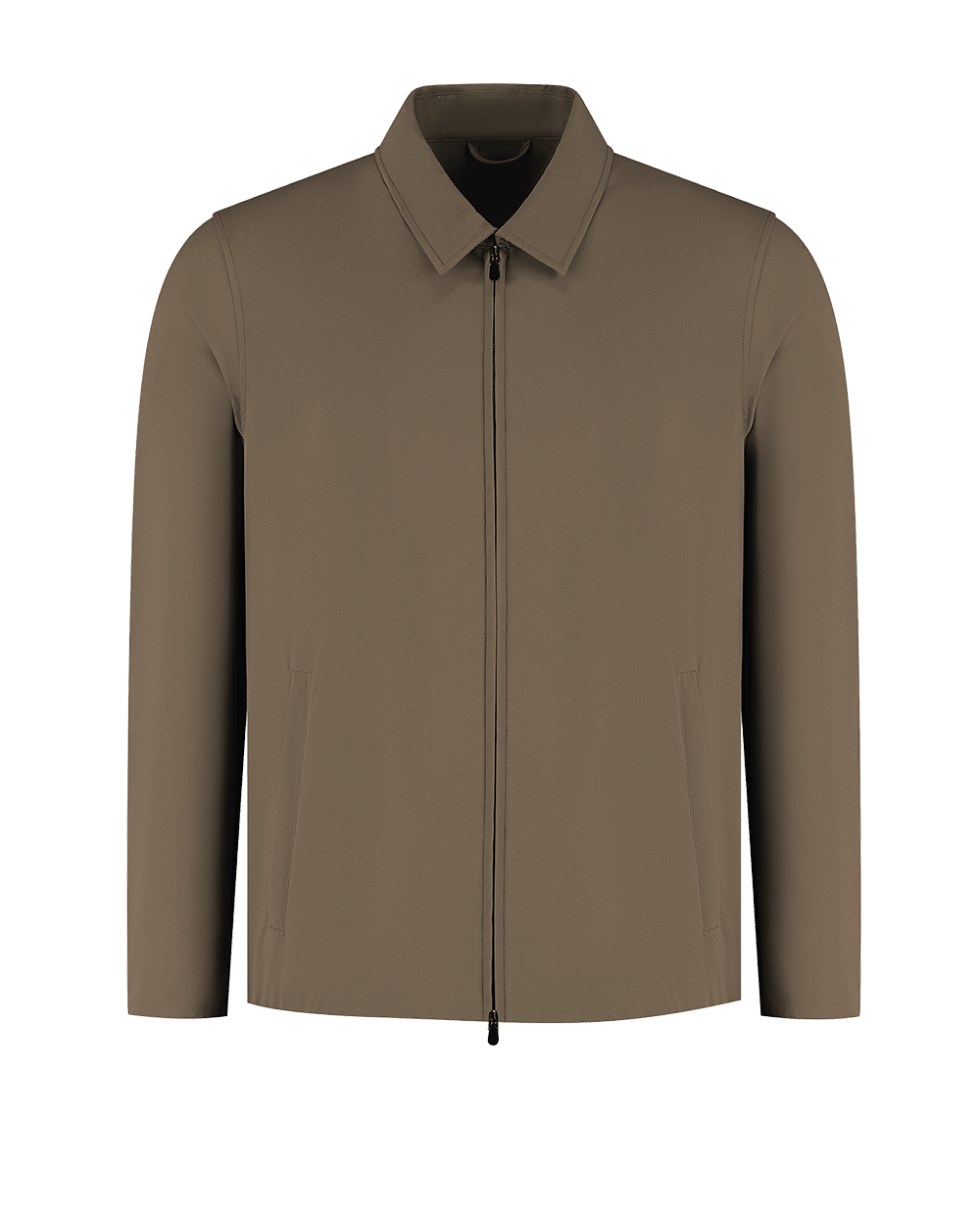 Brown jacket on a white background
