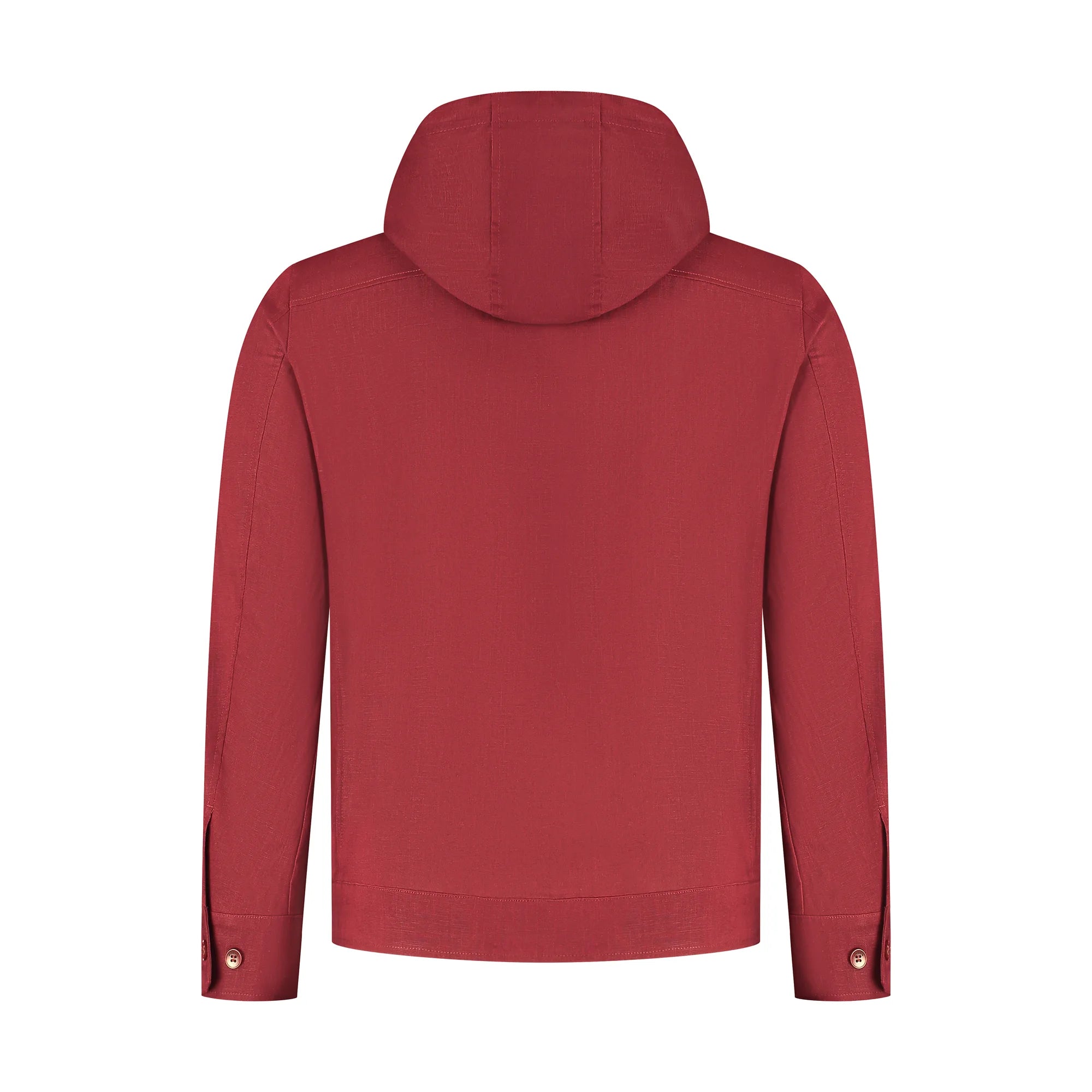 Red hoodie on a white background
