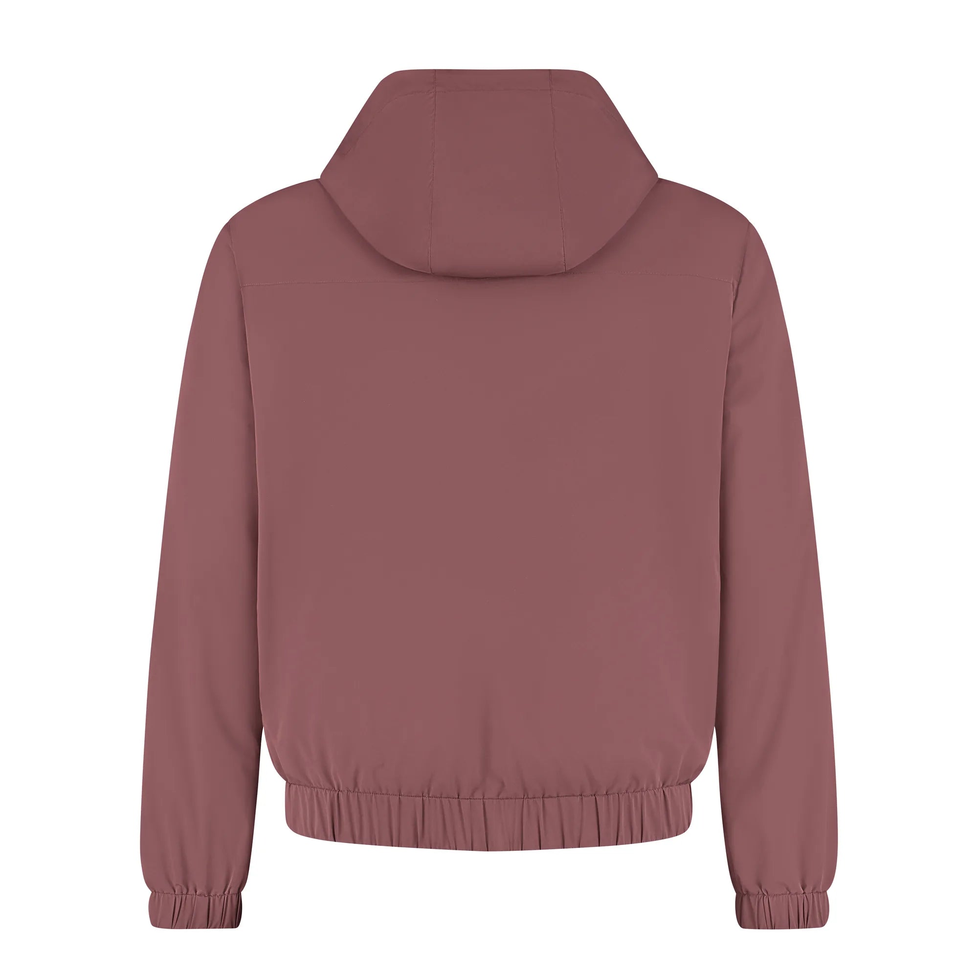 Mauve hoodie on a white background