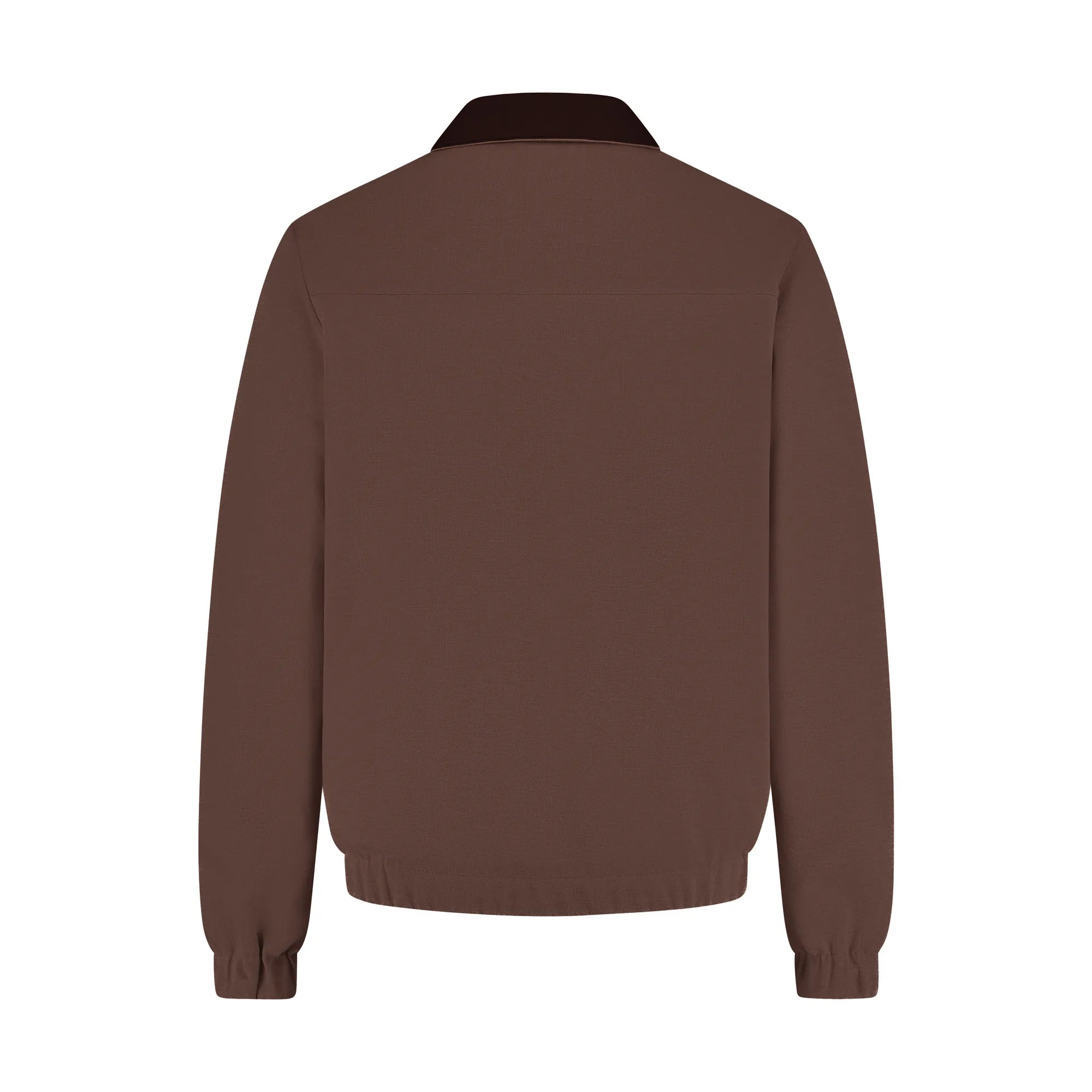 Brown jacket on a white background