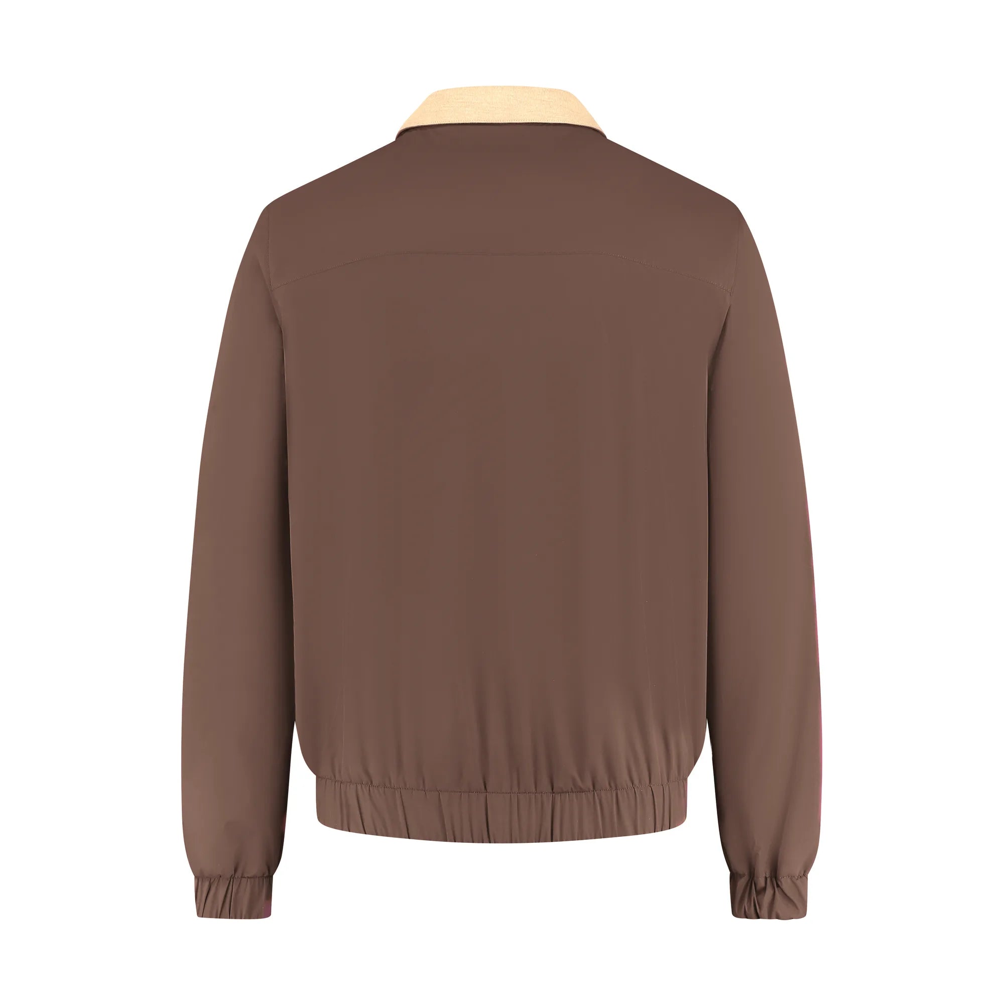Brown jacket on a white background
