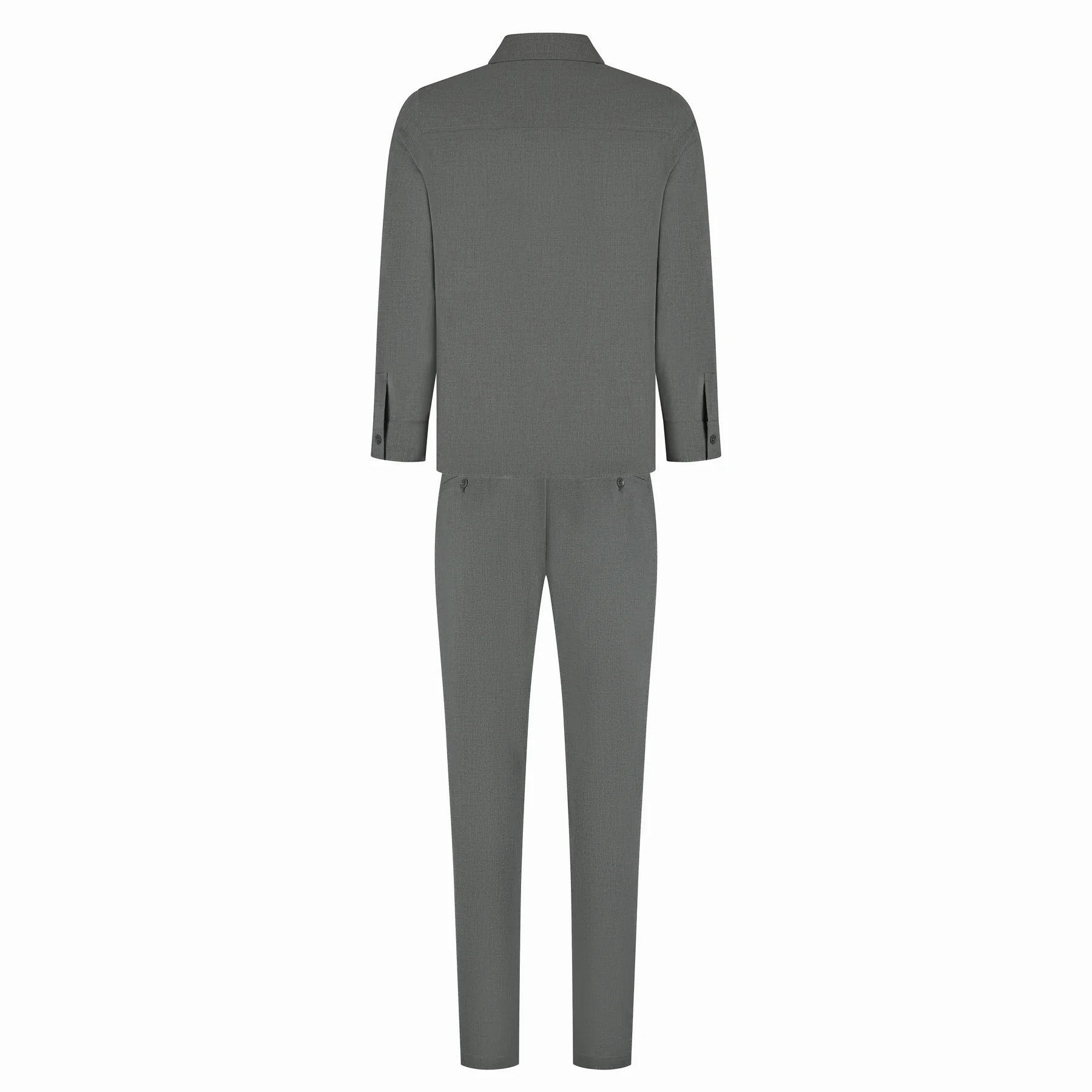 Gray jumpsuit on a white background