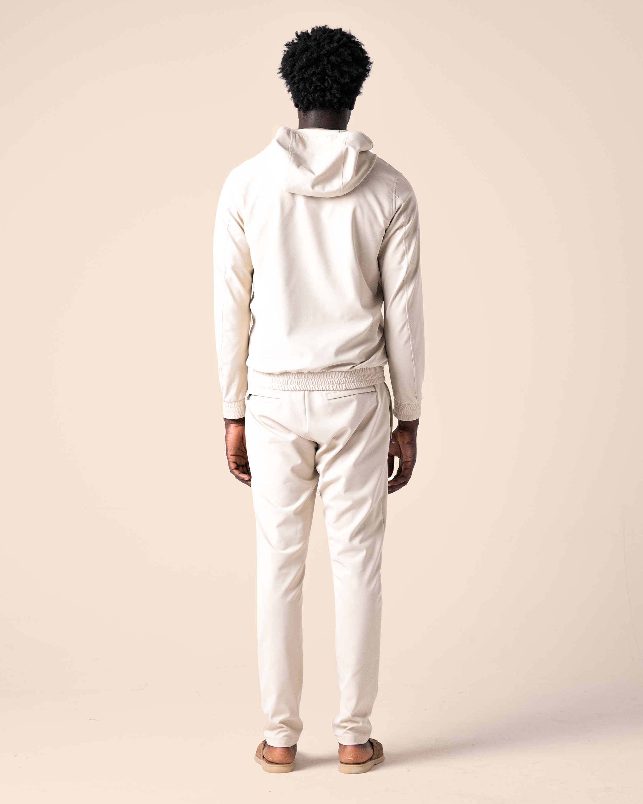 Hooded Tech Suit Beige