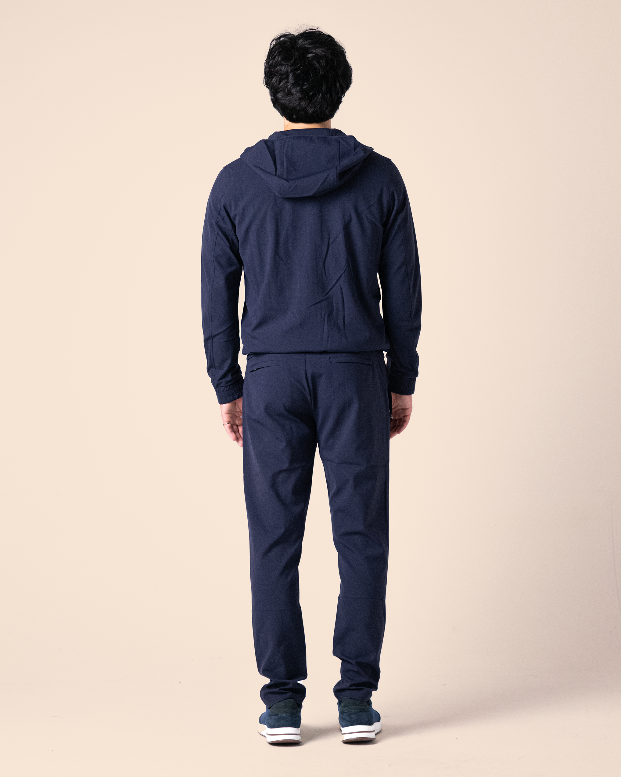 Hooded Tech Suit Navy