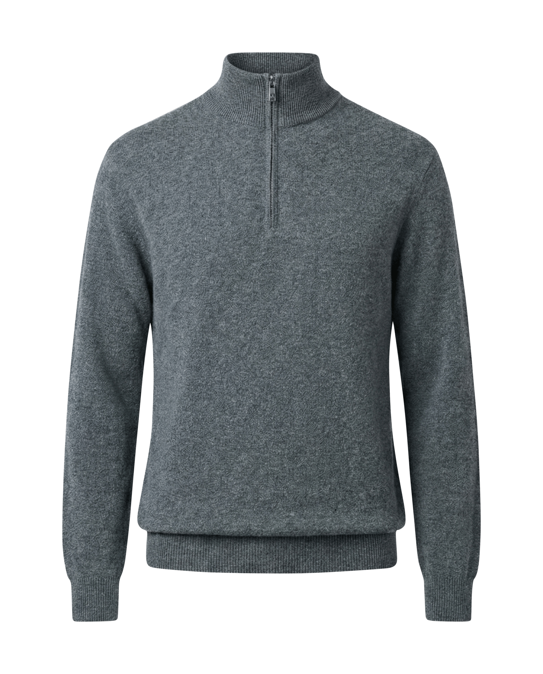 Halfzip Merino Grijs