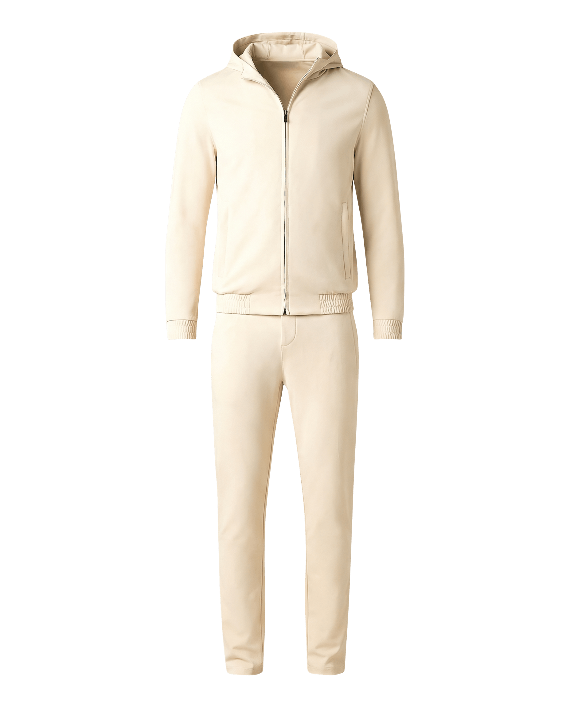 Technisch pak met capuchon, beige