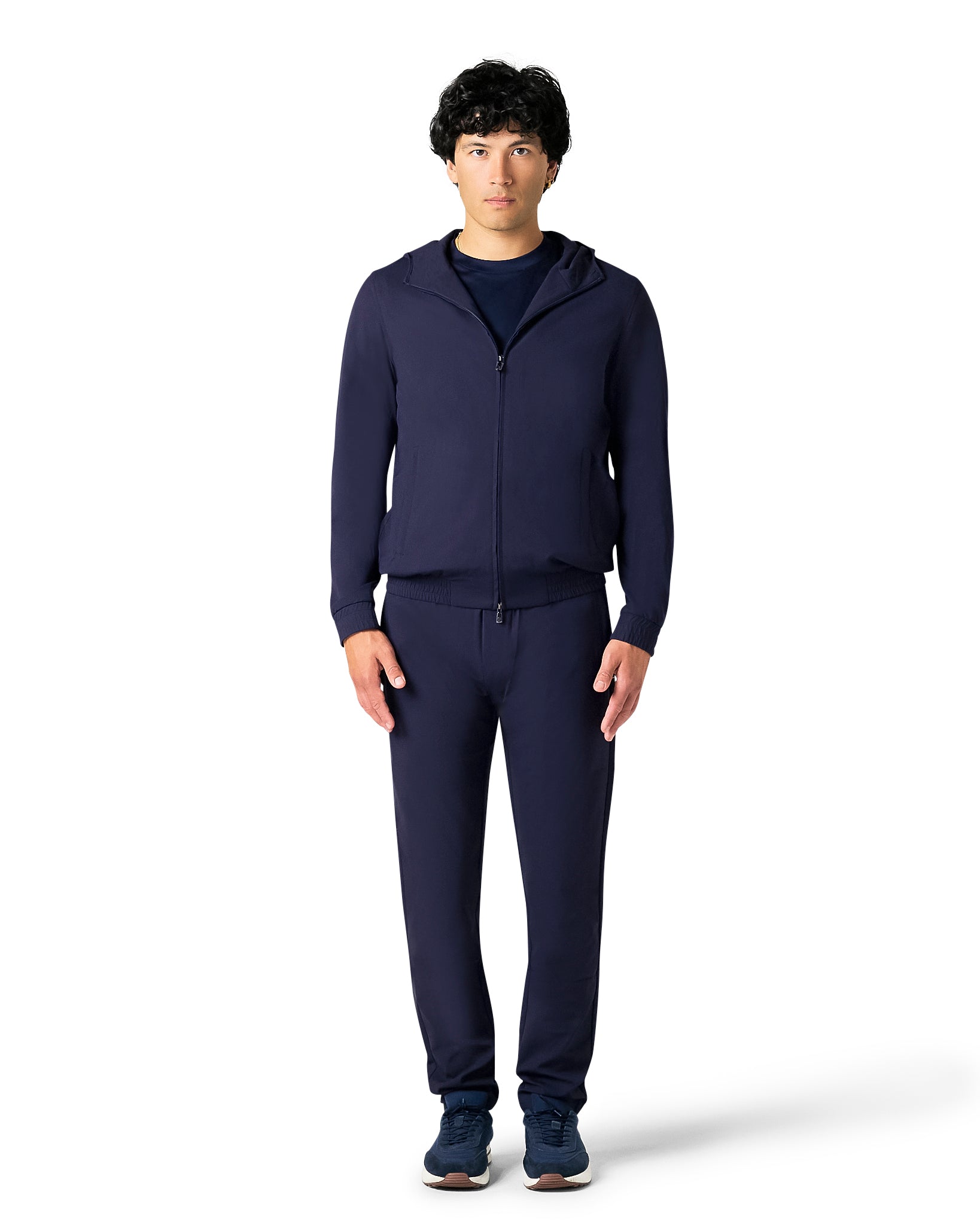 Technisch pak met capuchon, marineblauw