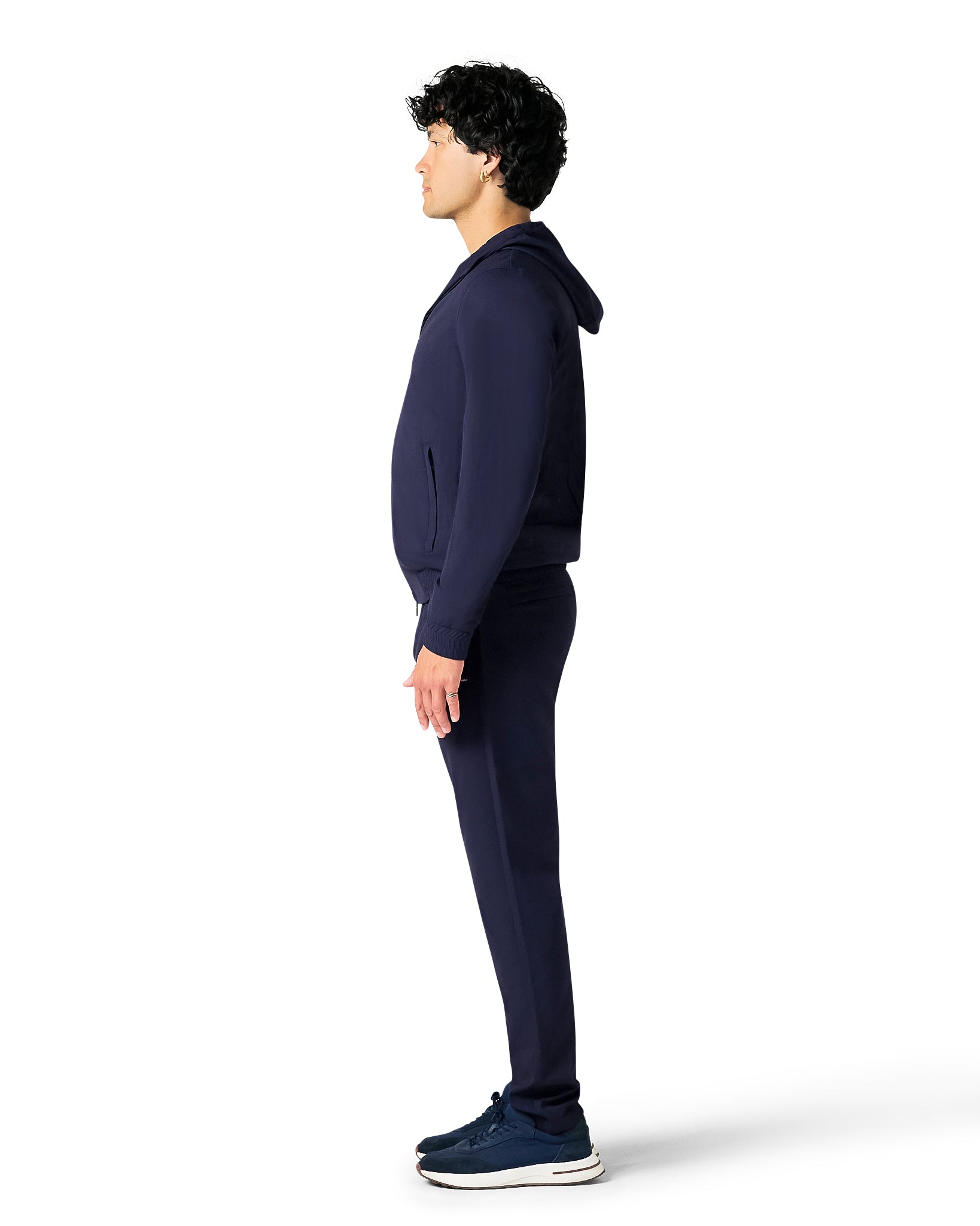 Technisch pak met capuchon, marineblauw