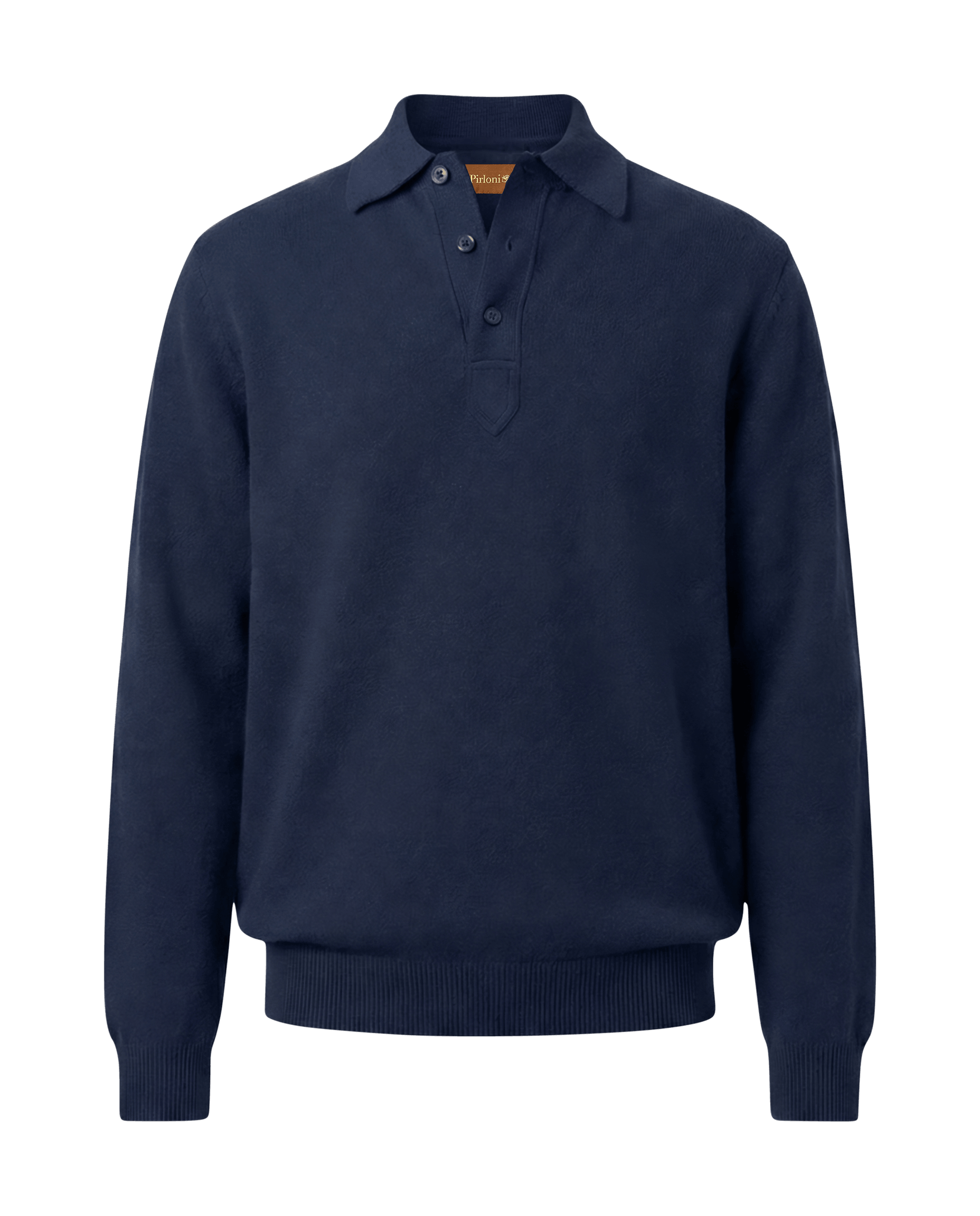 Polo Merino Marineblauw
