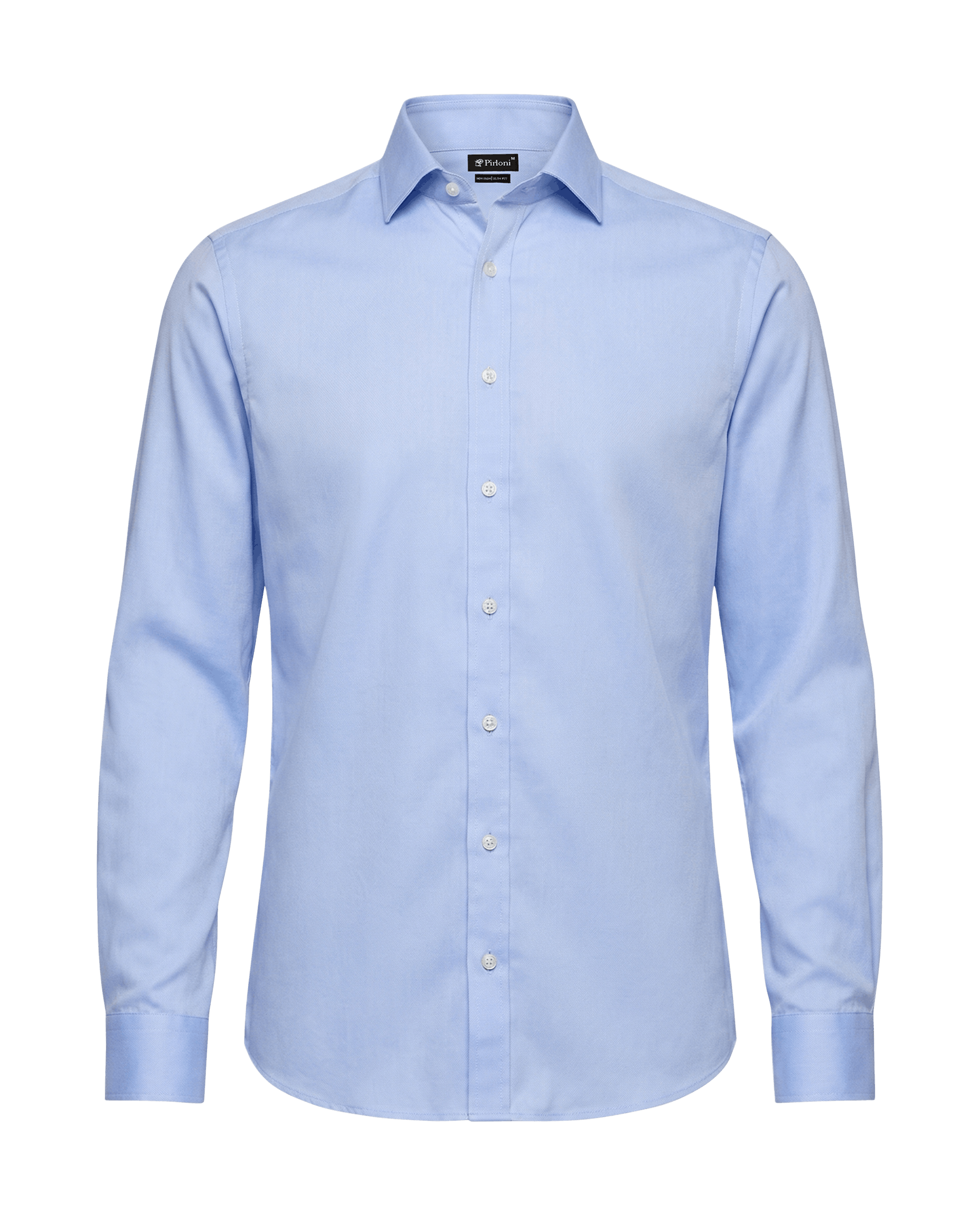 Premium getailleerd overhemd lichtblauw
