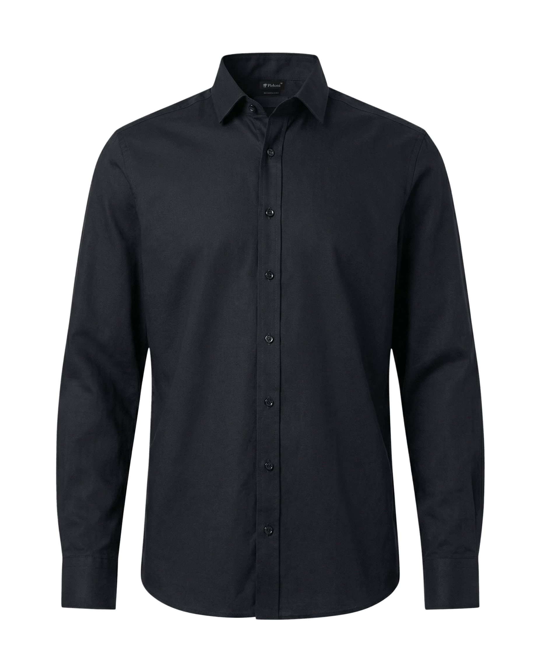 Hoogwaardig getailleerd overhemd in zwart