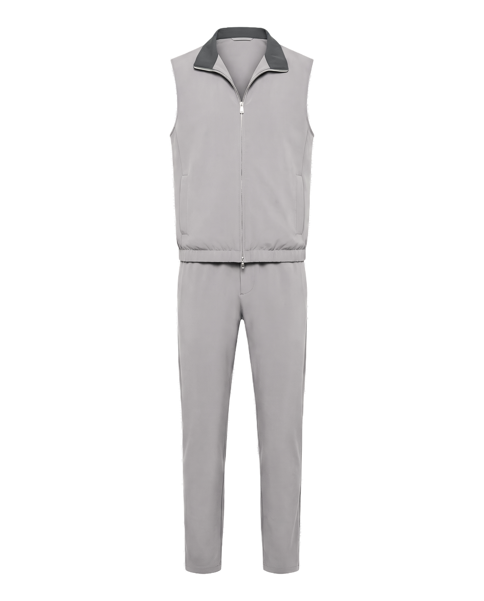 Tech Bodywarmer Set Lichtgrijs