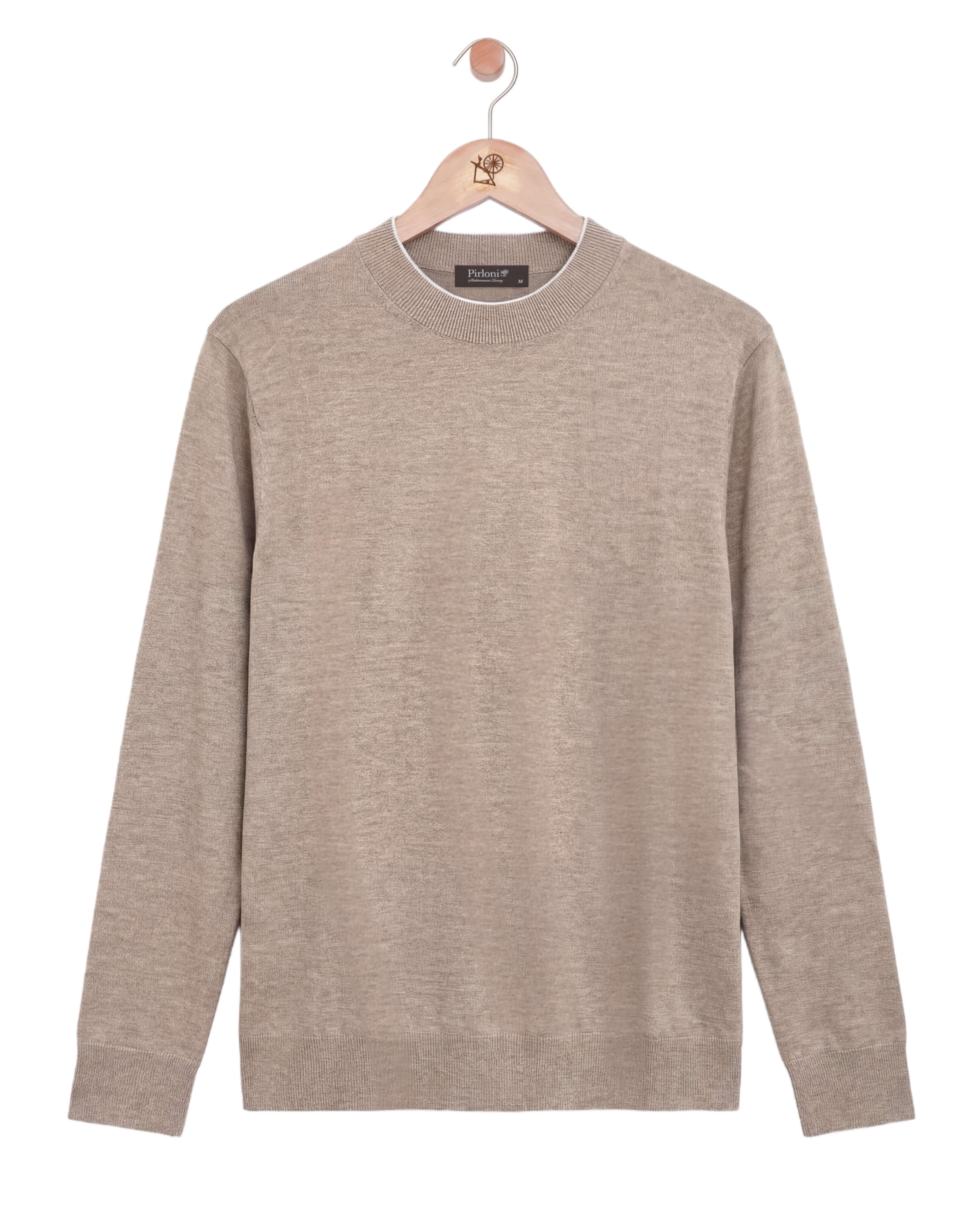 The Fine Cashmere Crewneck Beige