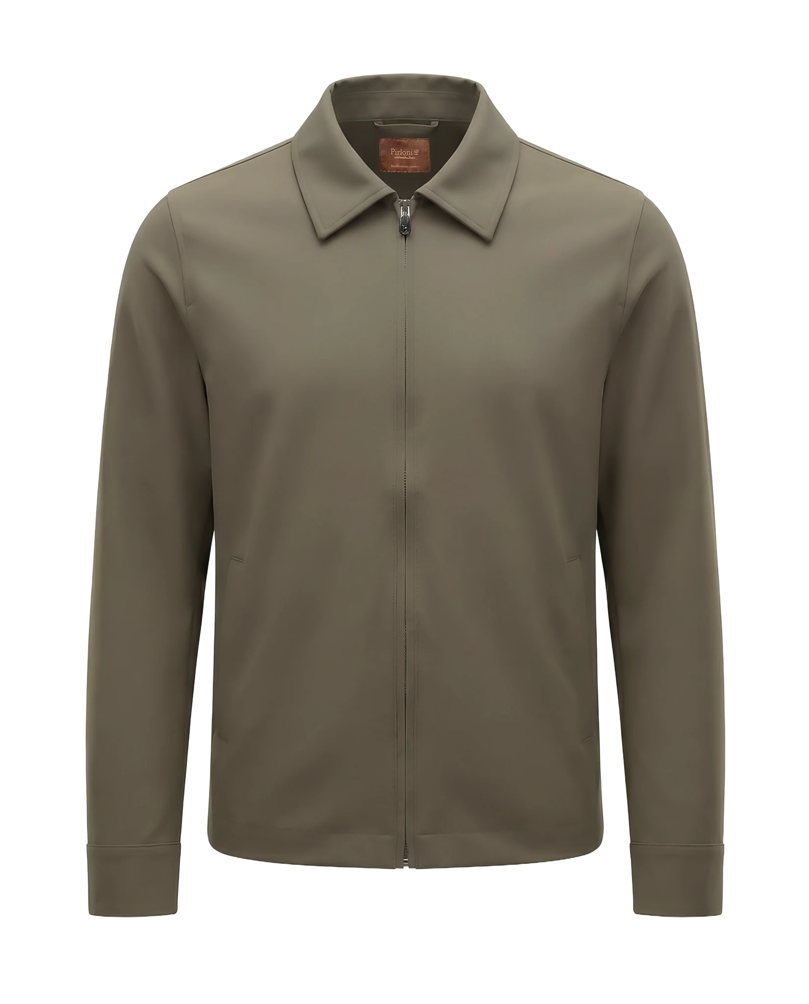 Green jacket on a white background