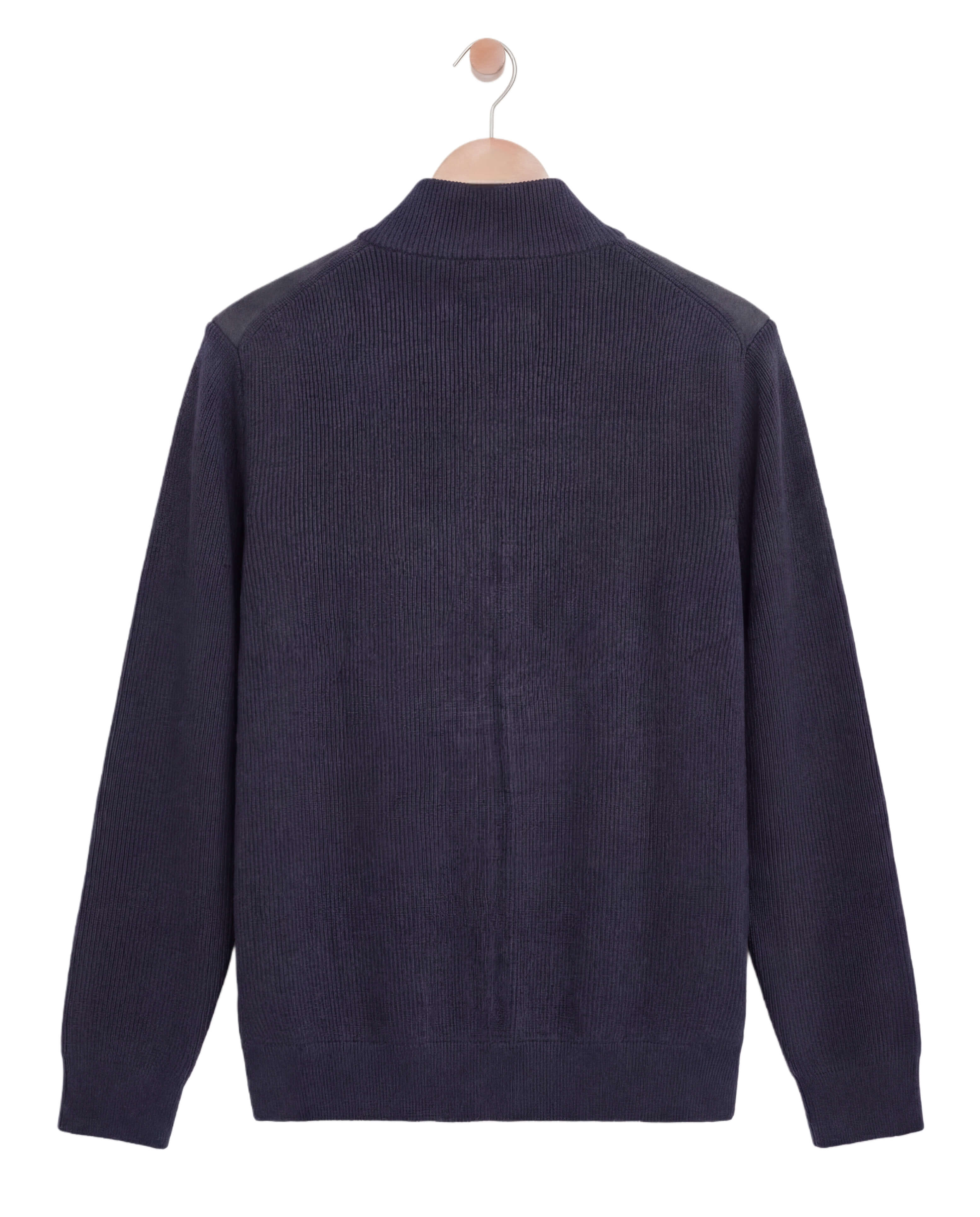 Two Tone Cardigan Navy