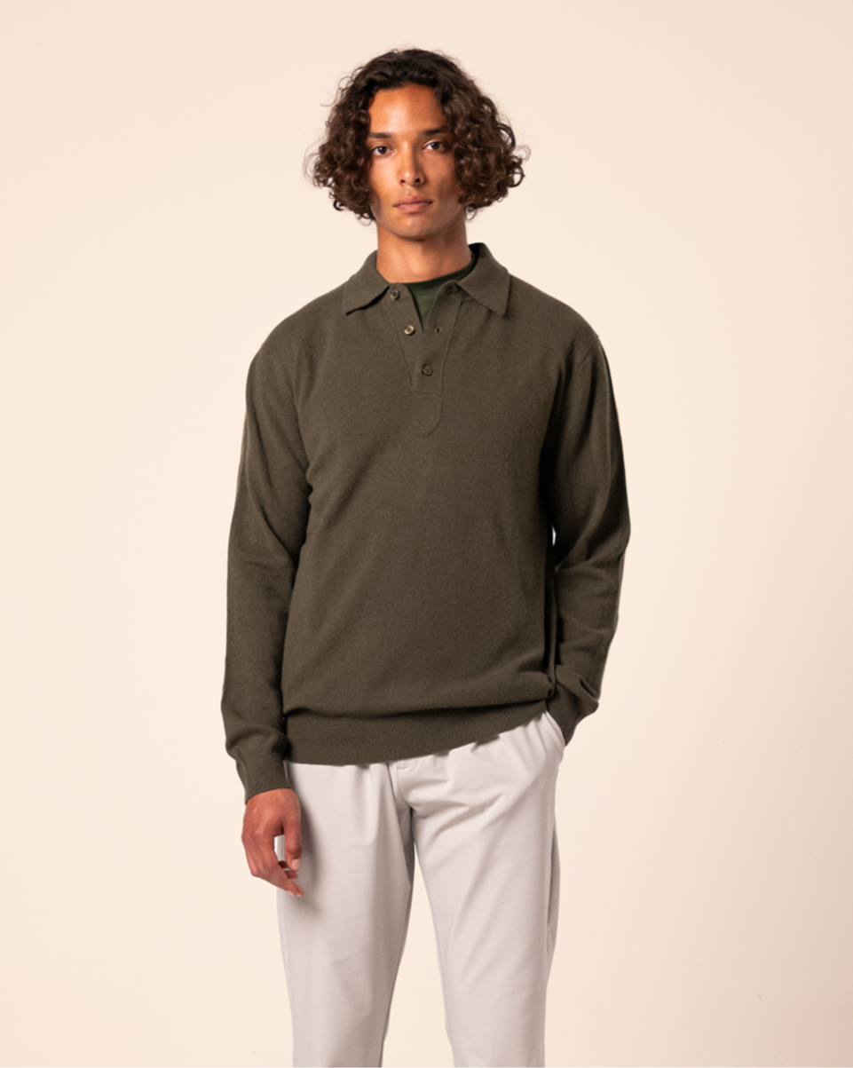 Polo Merino Green