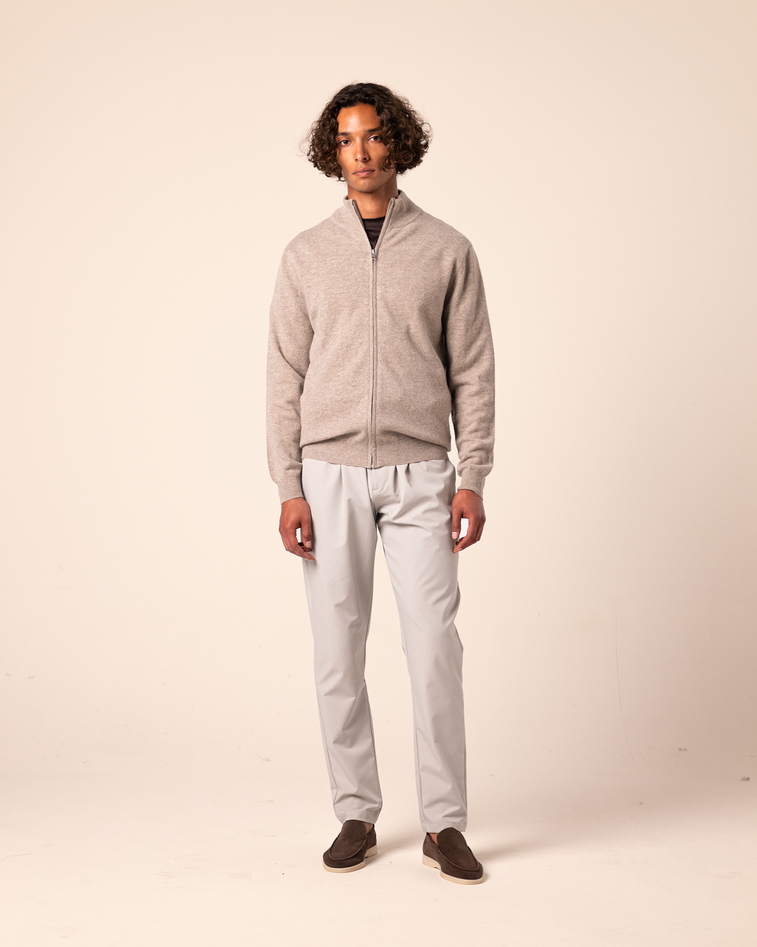 Merino Cardigan Beige