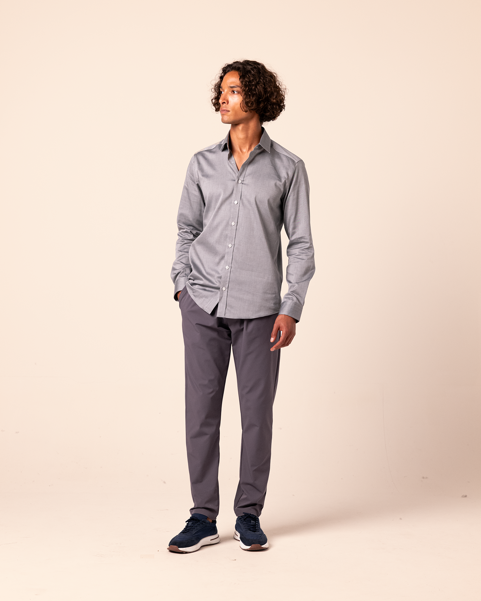 Premium Tailored Shirt Grey