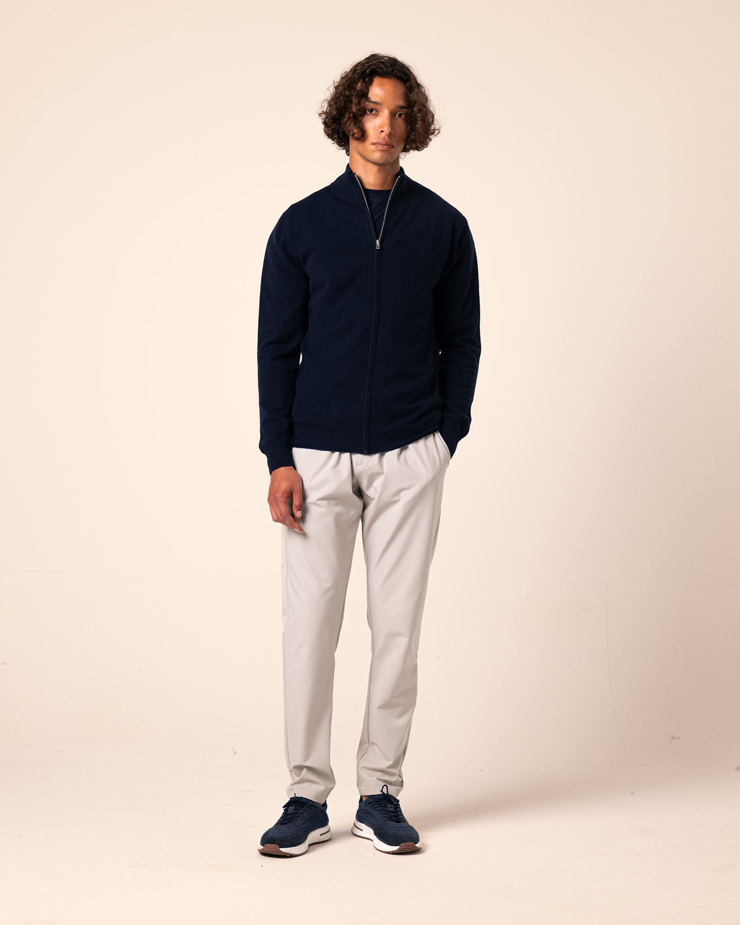 Merino Cardigan Navy