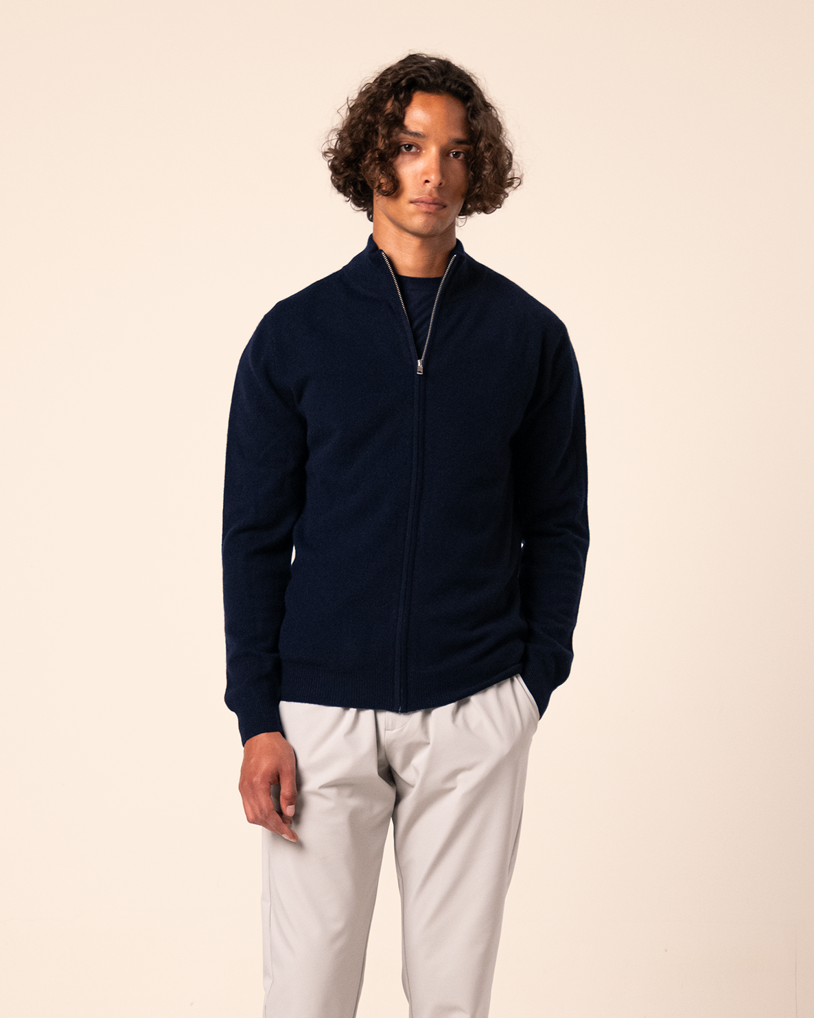 Merino Cardigan Navy