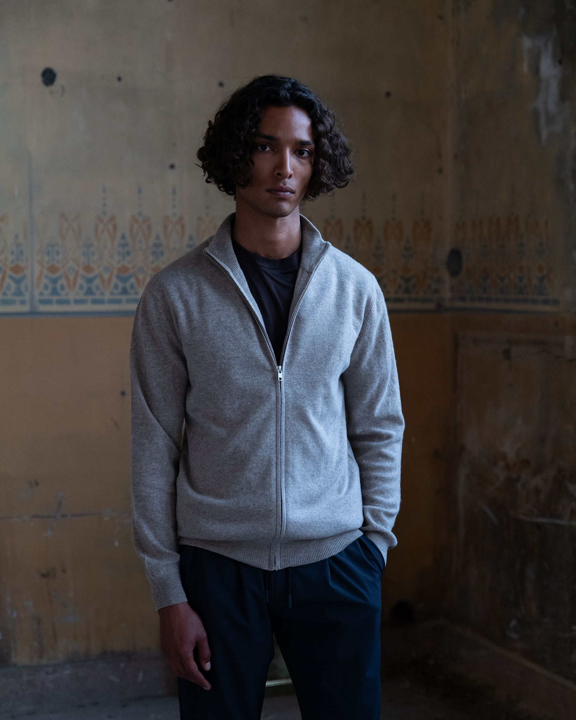 Merino Cardigan Beige