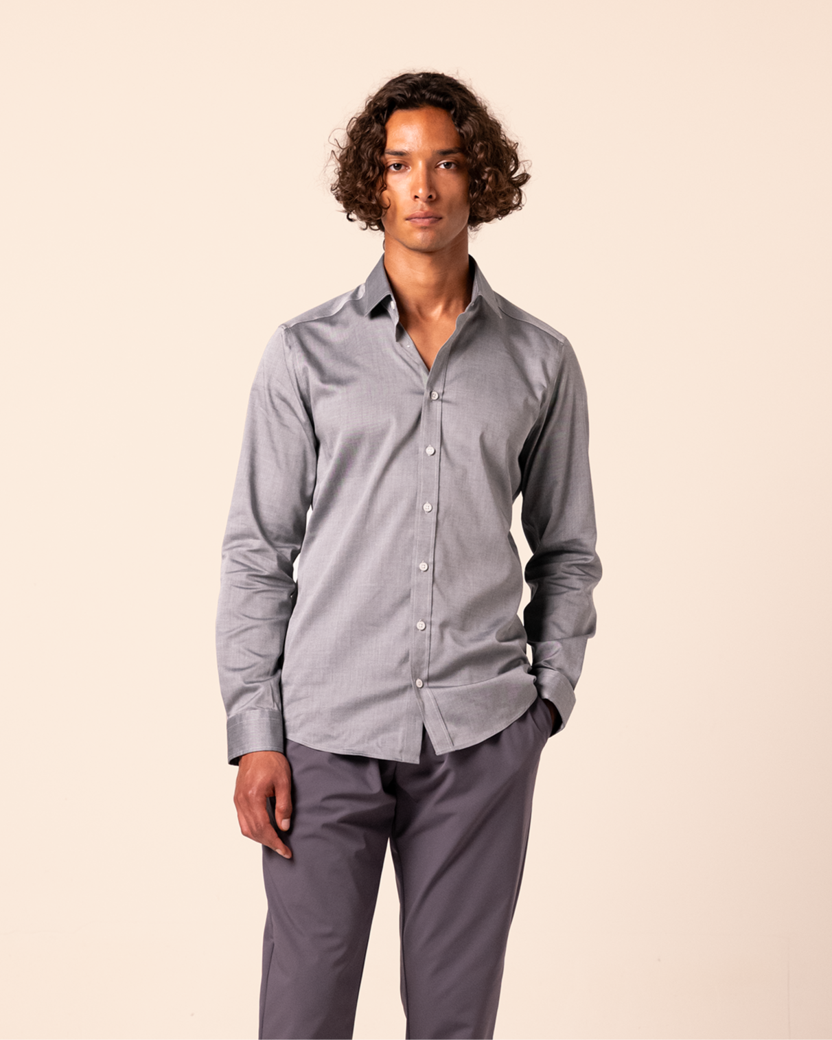 Premium Tailored Shirt Grey