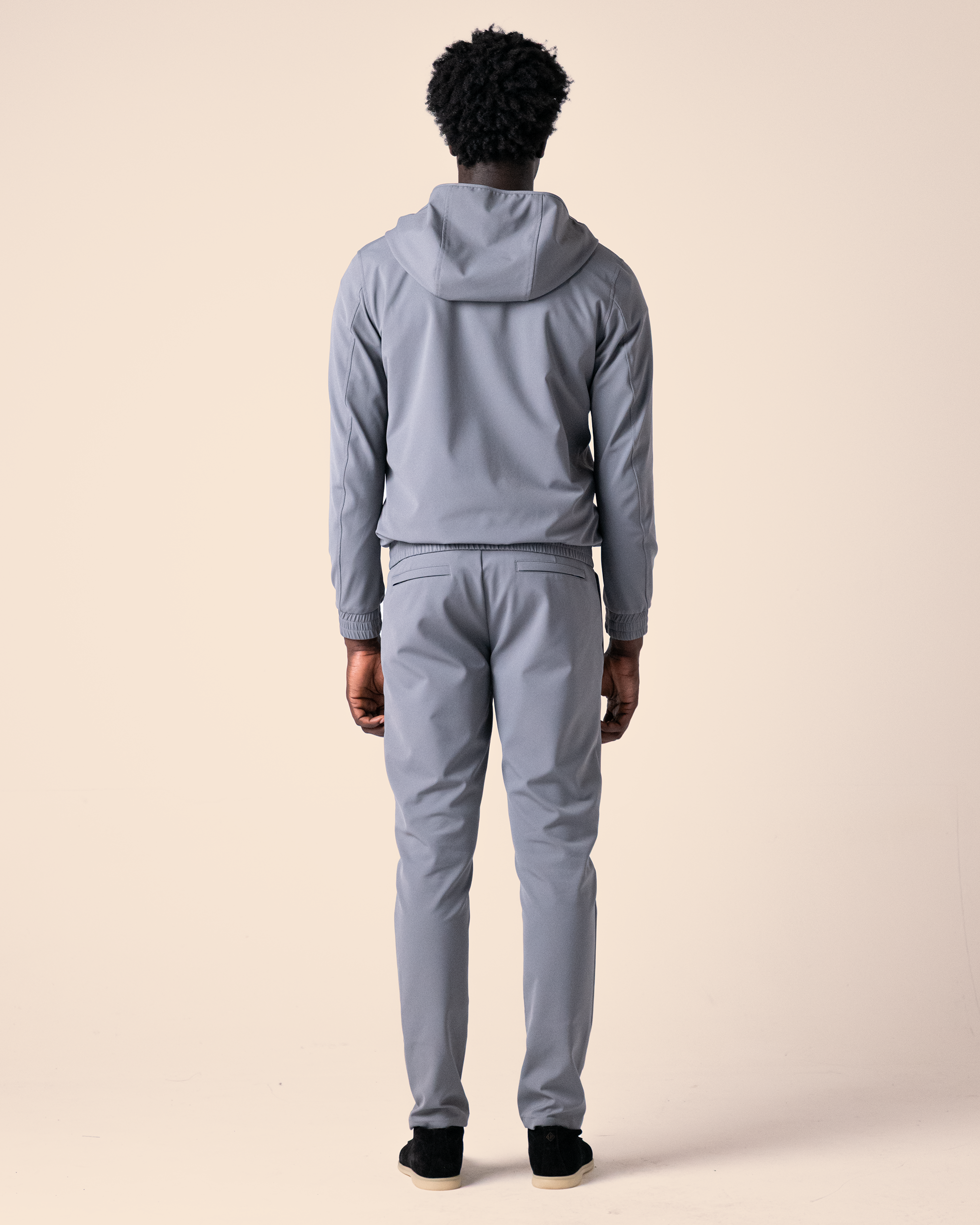 Hooded Tech Suit Grey
