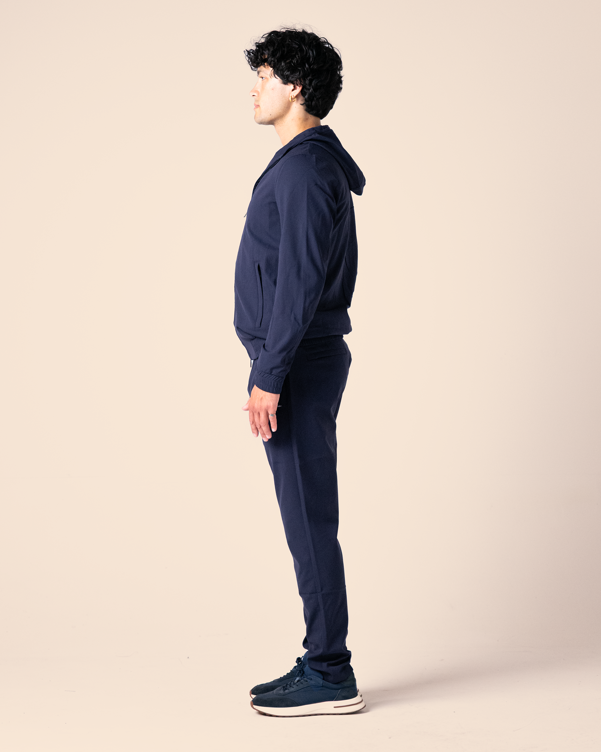 Hooded Tech Suit Navy