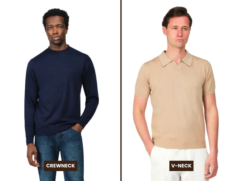Crewneck vs V-Neck: Which Neckline Suits You