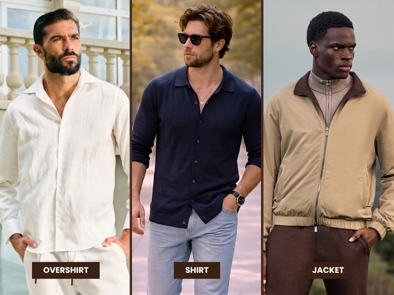 Overshirt vs Shirt vs Jacket: What to Wear