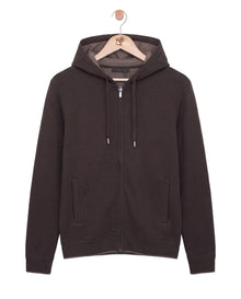 Two Tone Knitwear Tracksuit Dark Brown Beige