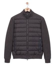 The Knit Sleeve Down Jacket Anthracite