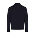 Black turtleneck sweater on a white background