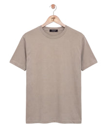 Mercerized Short Sleeve Beige